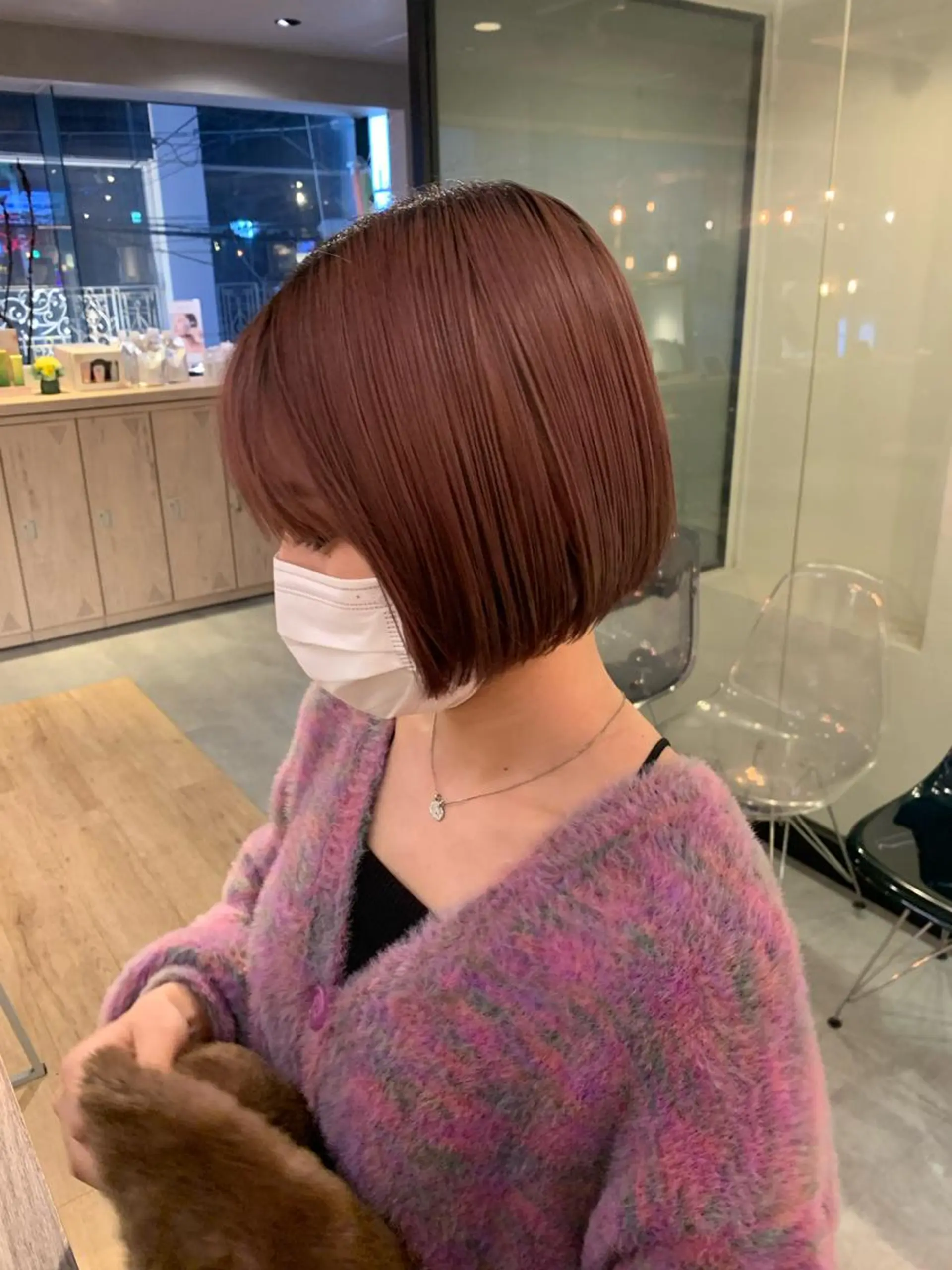 ショート カラー 美髪・シールエクステ ホソタニリョウコのヘアスタイル