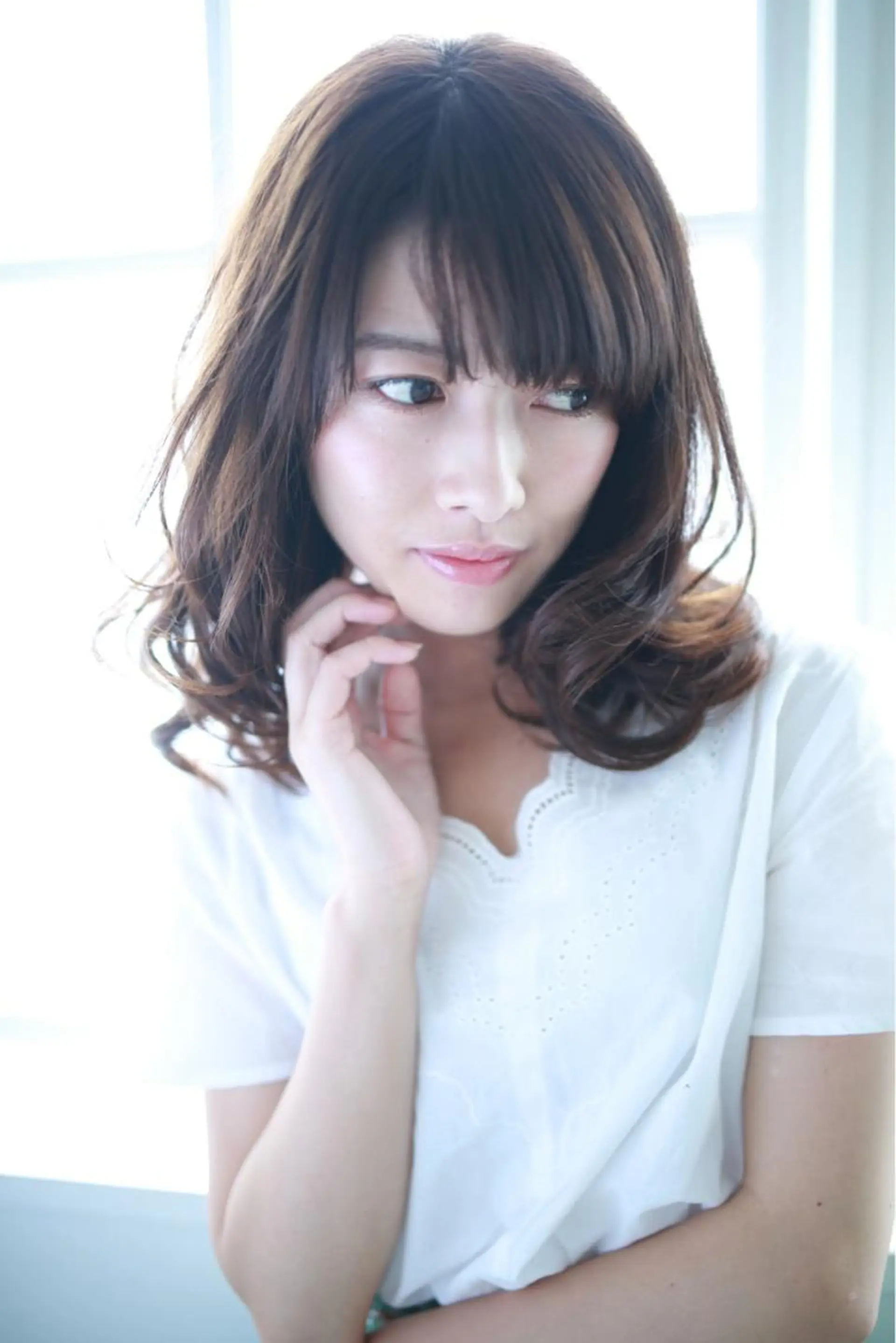 セミロング カラー パーマ ヘアアレンジ メンズ キッズ ネイル マツエク・マツパ ヘアカラー トリートメント premier modelsのヘアスタイル