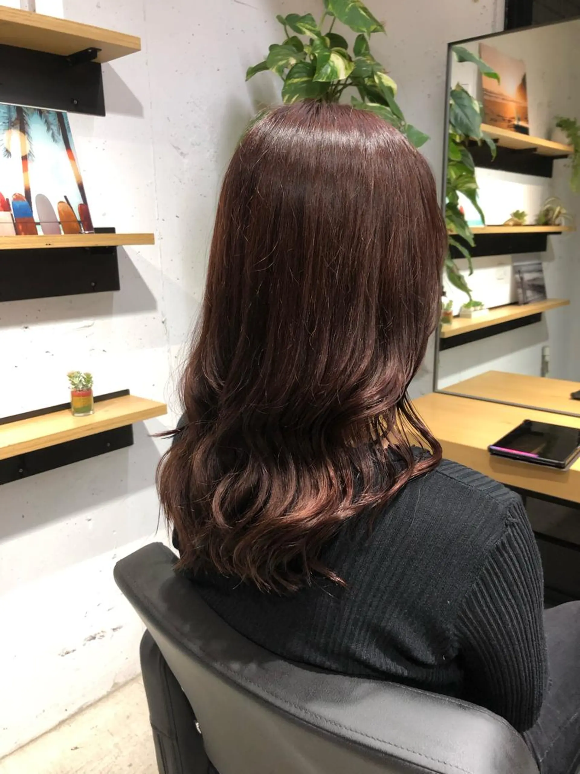 セミロング カラー 髪質改善 カット ヘアカラー トリートメント ✨髪質改善ストレート ×ミニボブ✨萩原　翼のヘアスタイル