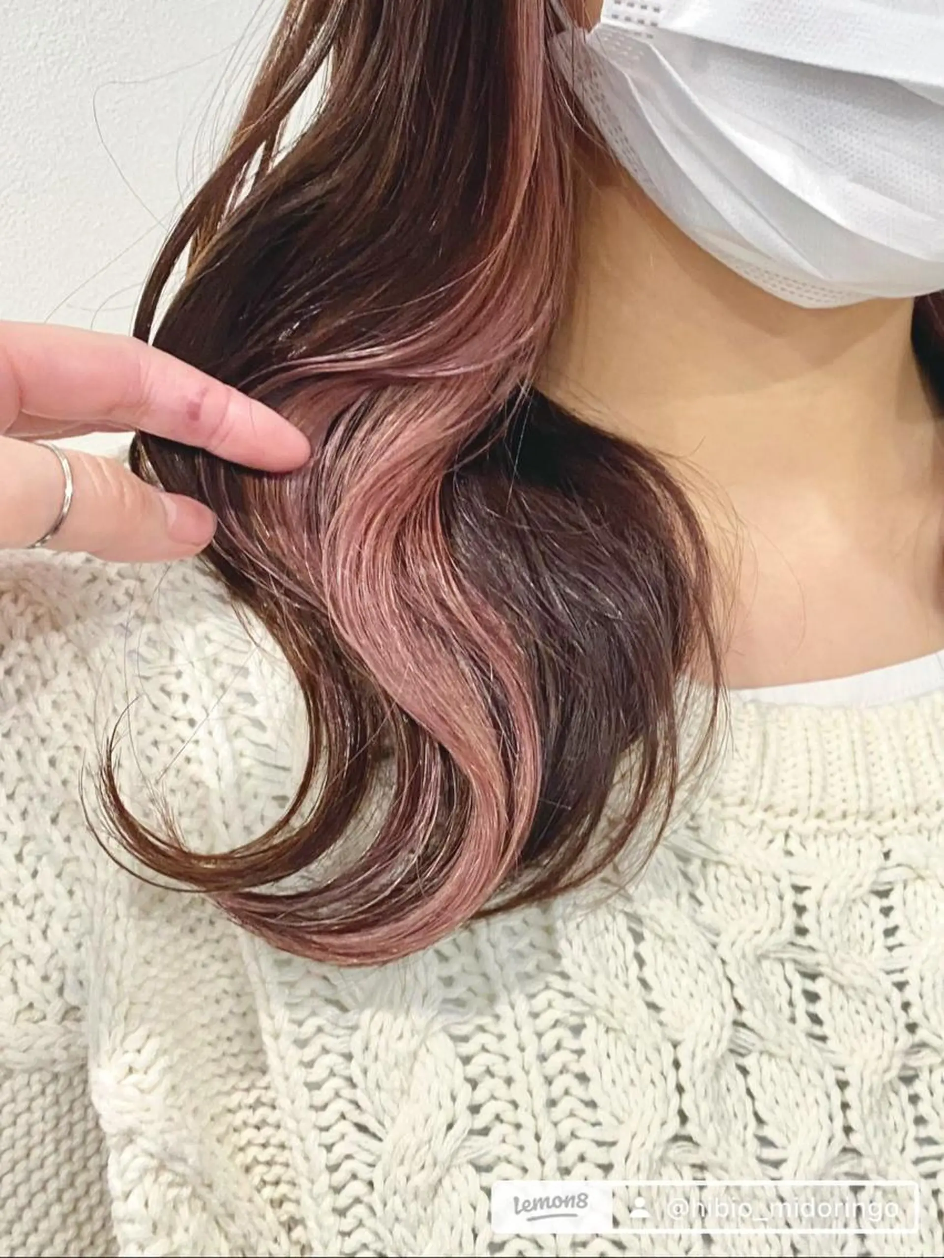 ミディアム カラー 切りっぱなしボブ ベージュカラー ブリーチ ケアブリーチ ダブルカラー 🌈新田 みどり🌈のヘアスタイル