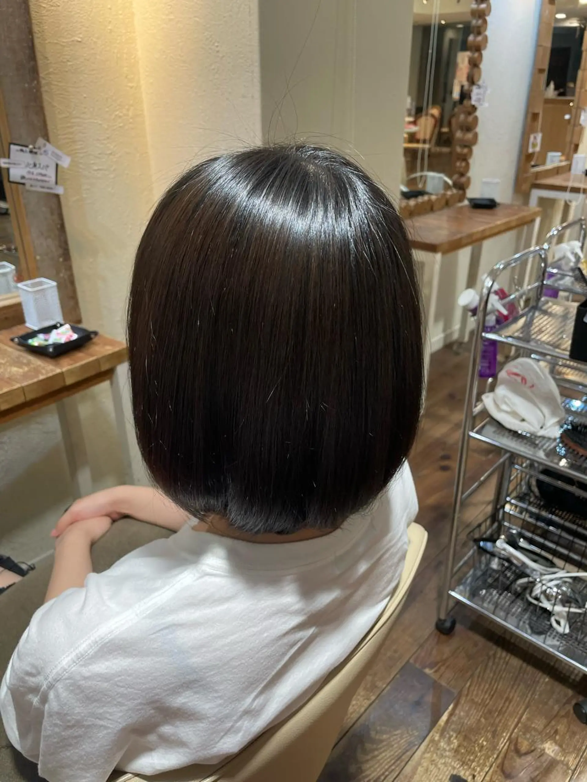 ミディアム 髪質改善 縮毛矯正 トリートメント シュリンプ梅森坂店所属・内藤 里桜🌸のヘアスタイル