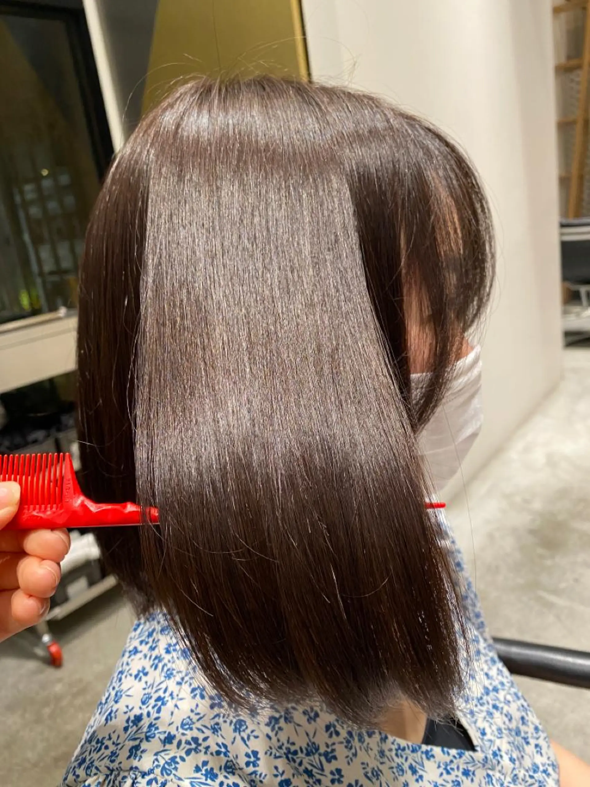 パーマ ショートボブ ボブ 酸性ストレート ストレートパーマ カット トリートメント 🪐SOURCE 塚口　シマブクロ🪐のヘアスタイル