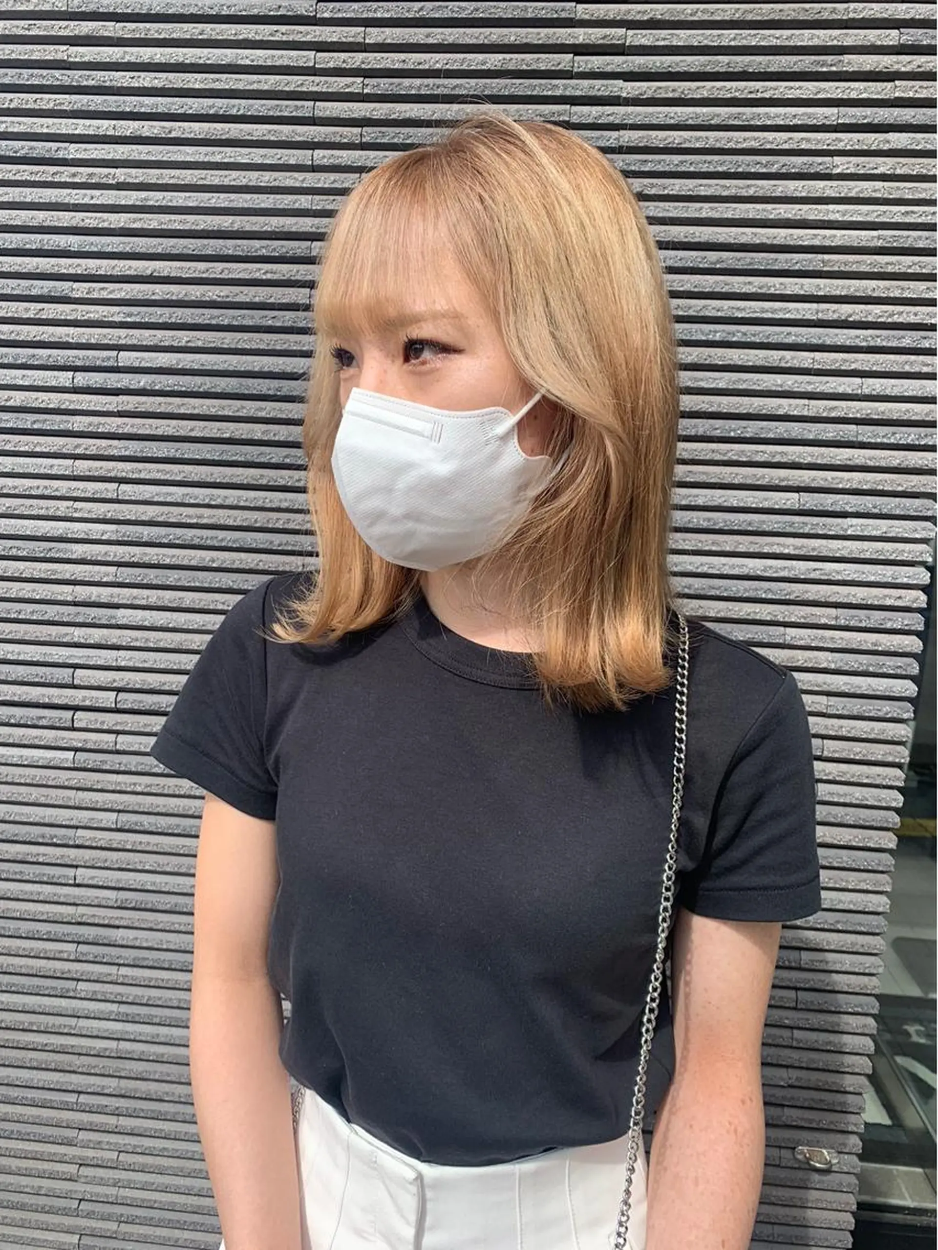 セミロング カラー ハイトーンカラー ヘアカラー メンズ/メンズパーマ 服部太地のヘアスタイル