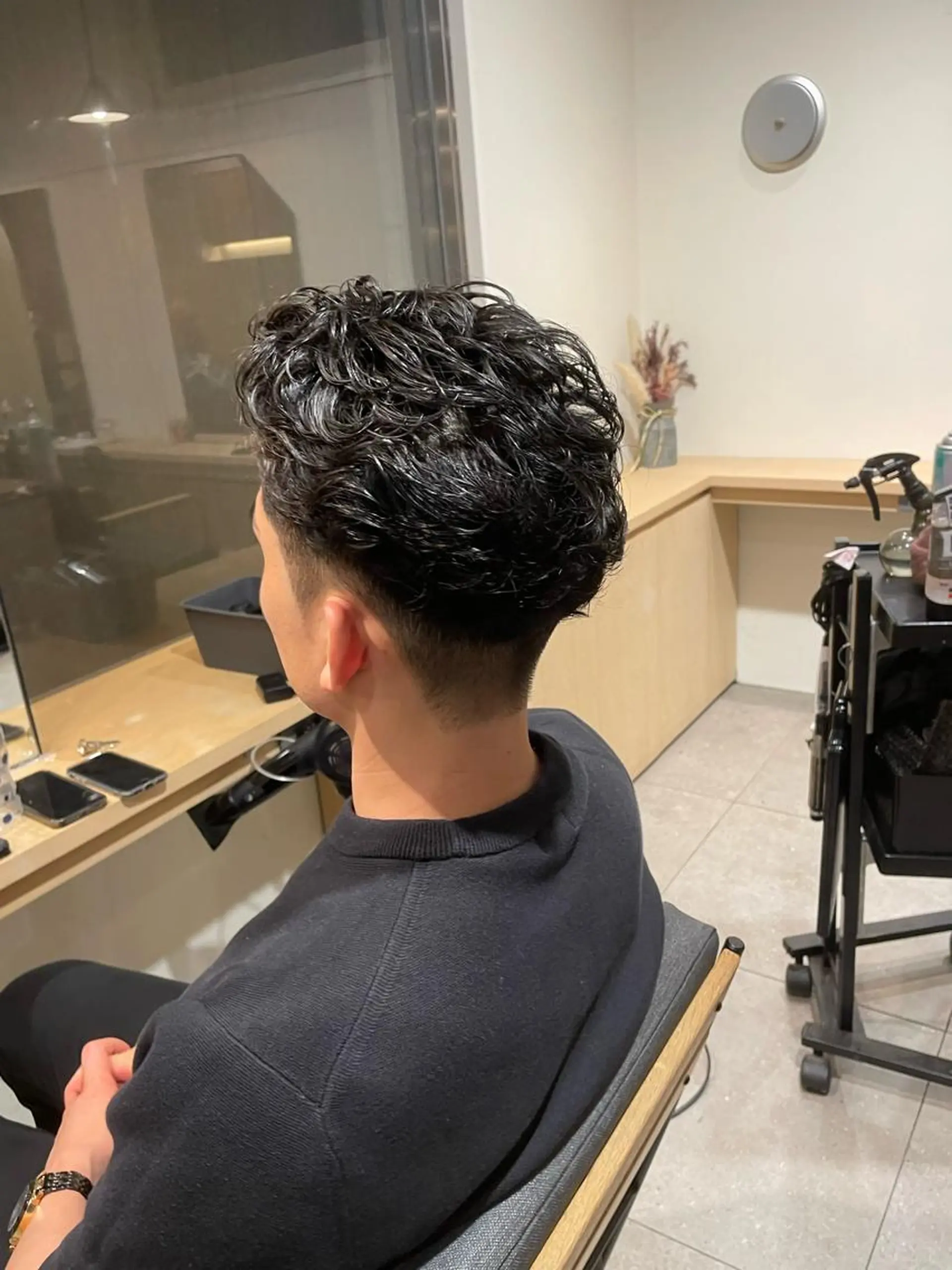 パーマ メンズ メンズパーマ Le'a所属・渋谷/フェード/ 國分 翔のヘアスタイル