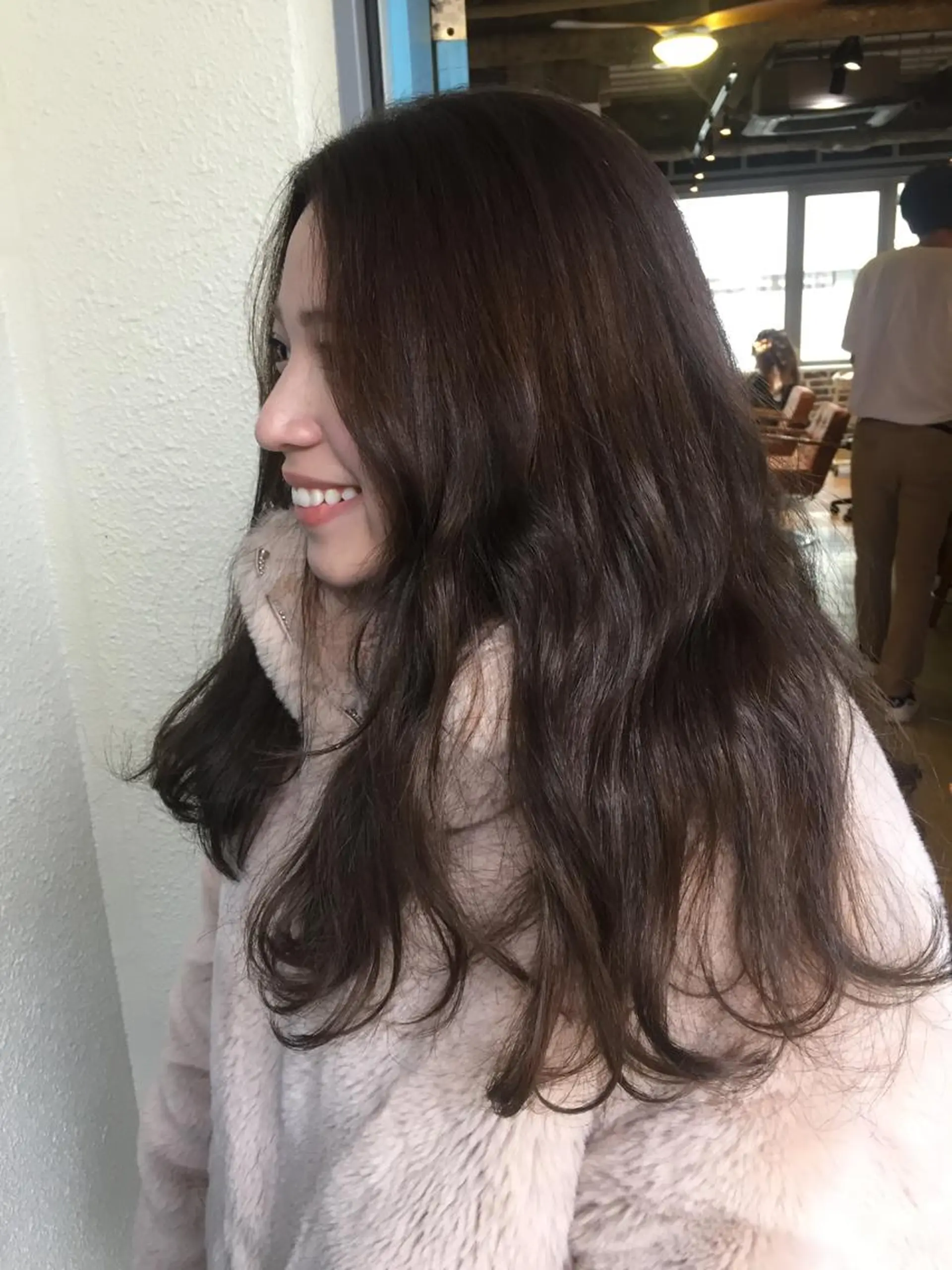 セミロング カラー パーマ 💘透明感カラー💘 沖本 将宏のヘアスタイル