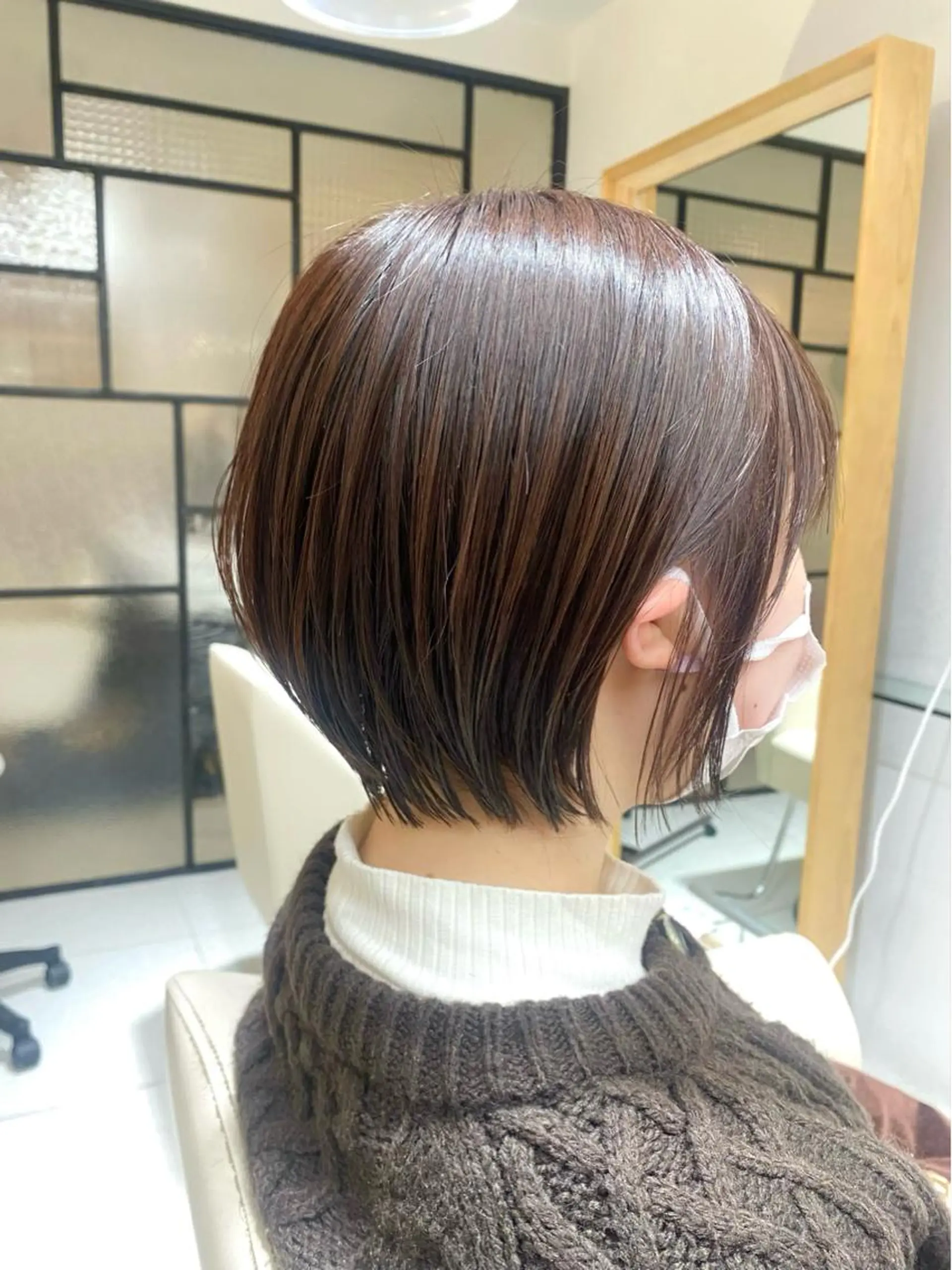 ショート カラー カット ヘアカラー トリートメント 安永 涼のヘアスタイル