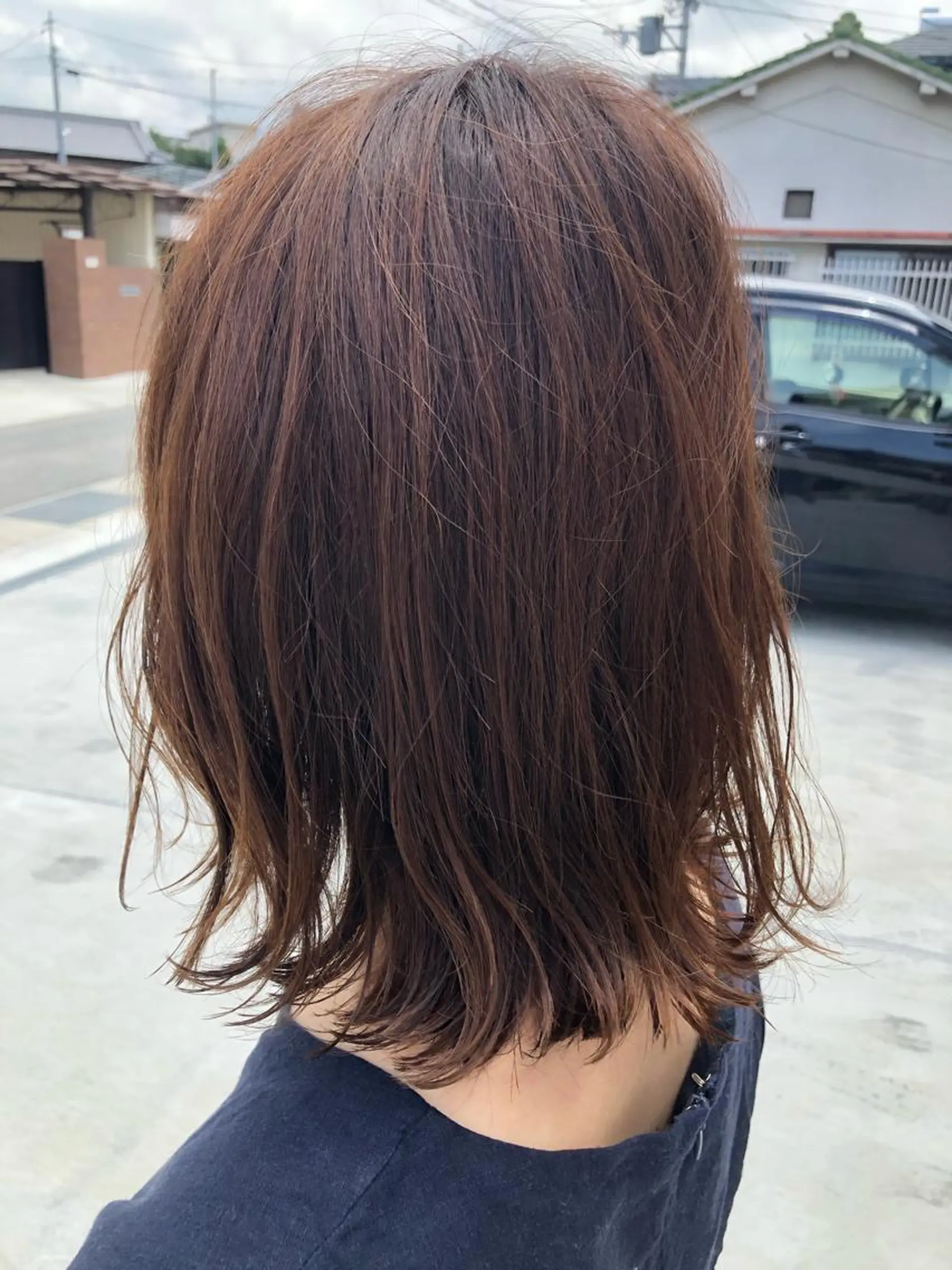 ミディアム カラー noppo所属・NOPPO 和泉市 美容室／奥村　飛鳥のヘアスタイル