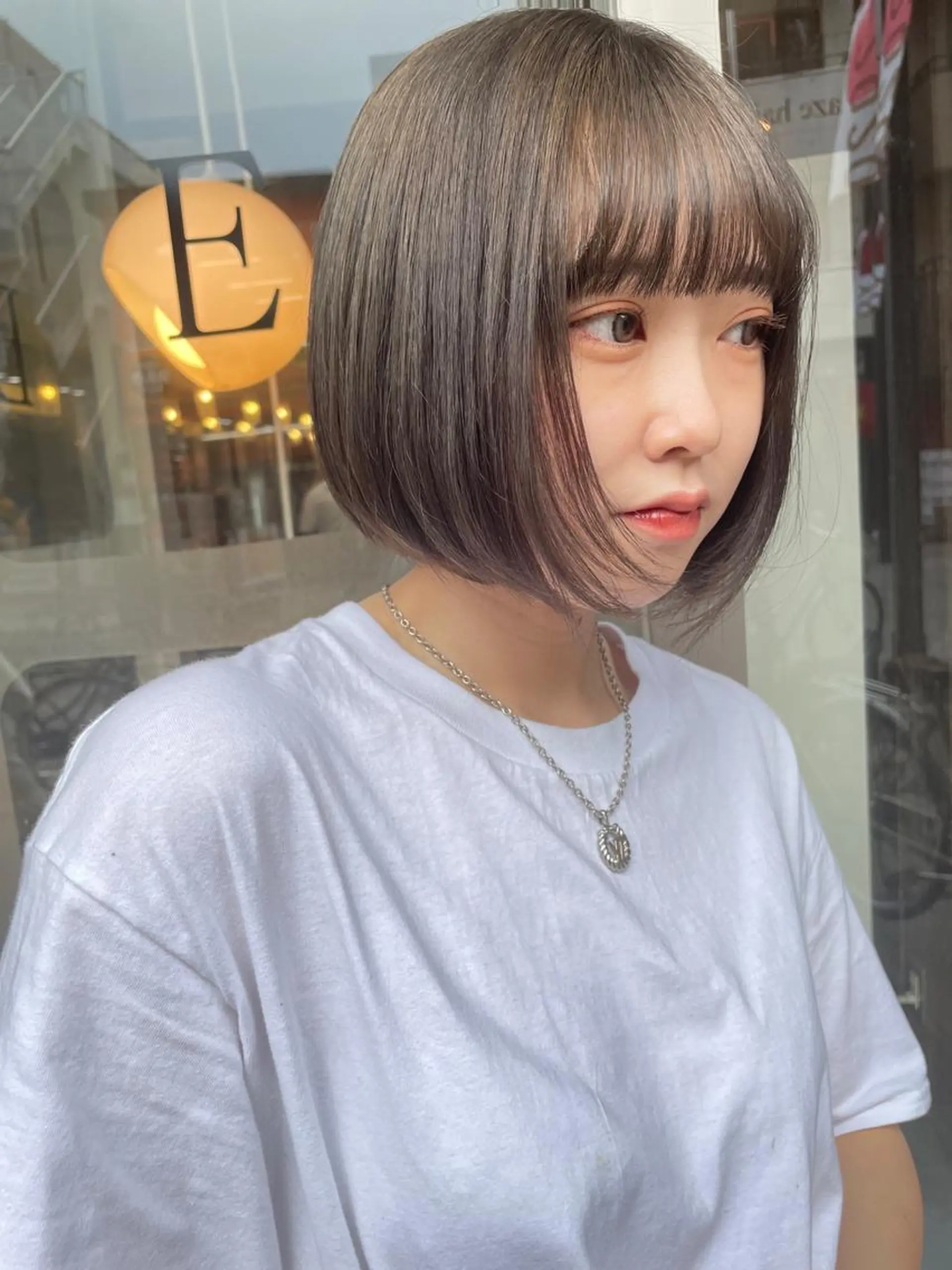 ショート カラー ハイトーンカラー ボブ risa 。のヘアスタイル