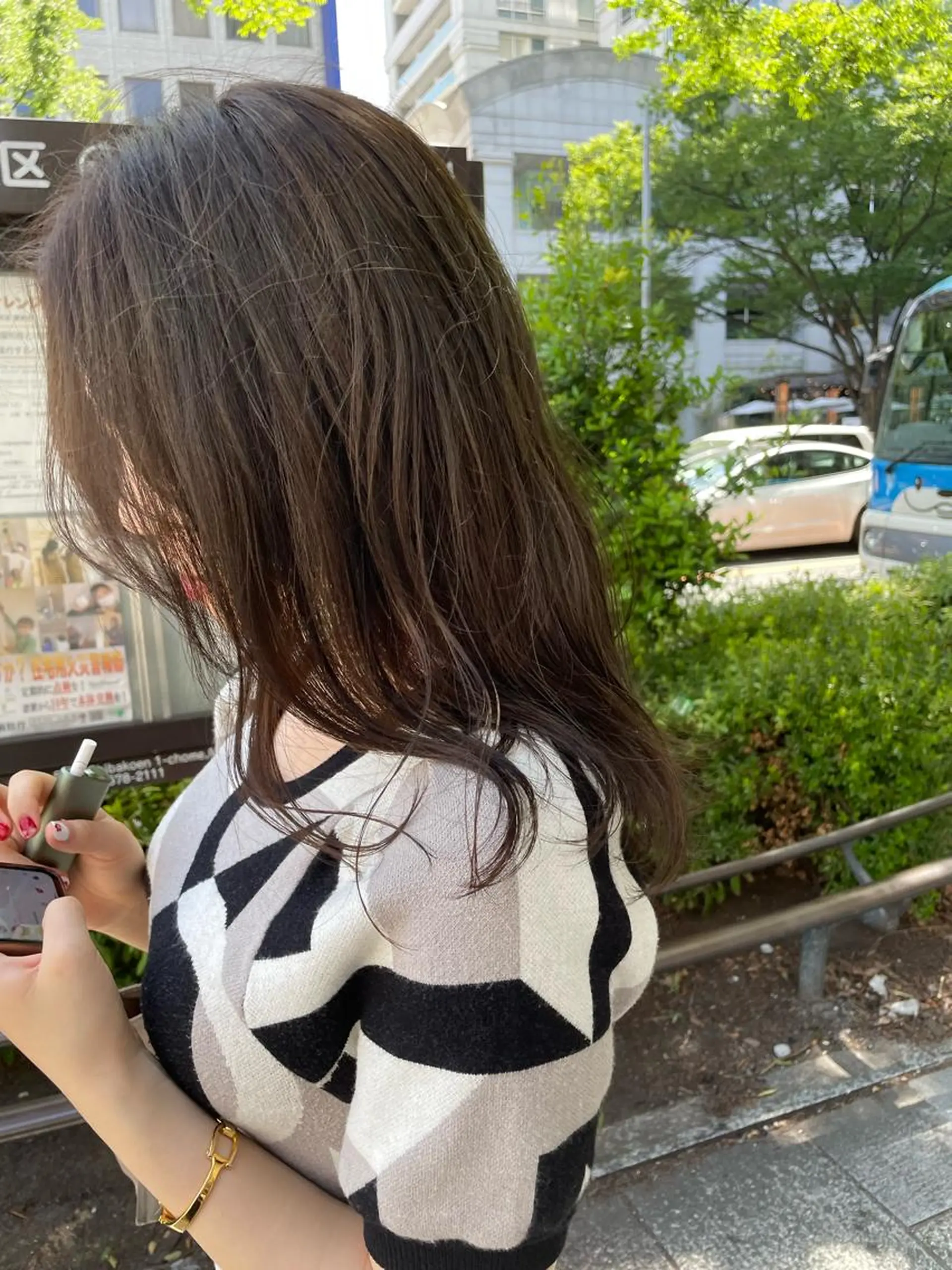 セミロング カラー 🐺ウルフ/レイヤー カット/高嶋湧大のヘアスタイル