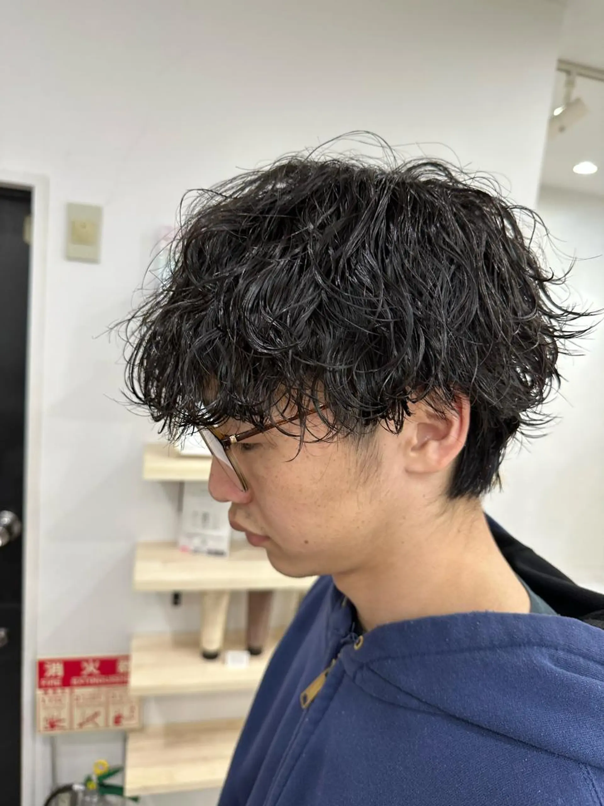 メンズ カット パーマ 🏁片倉 玲旺🏁のヘアスタイル