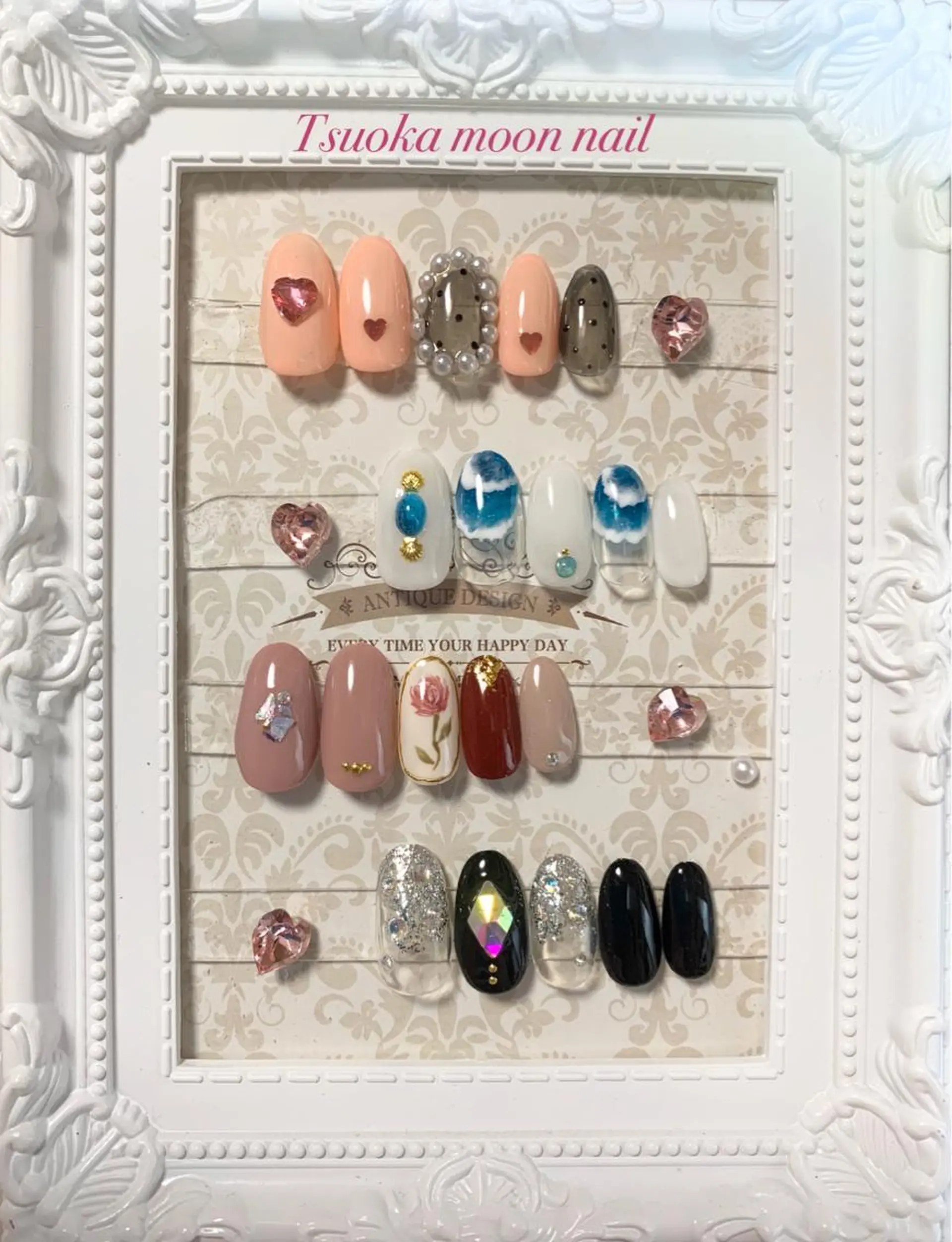 ネイル 🌙都岡 ムーンネイルのネイルデザイン