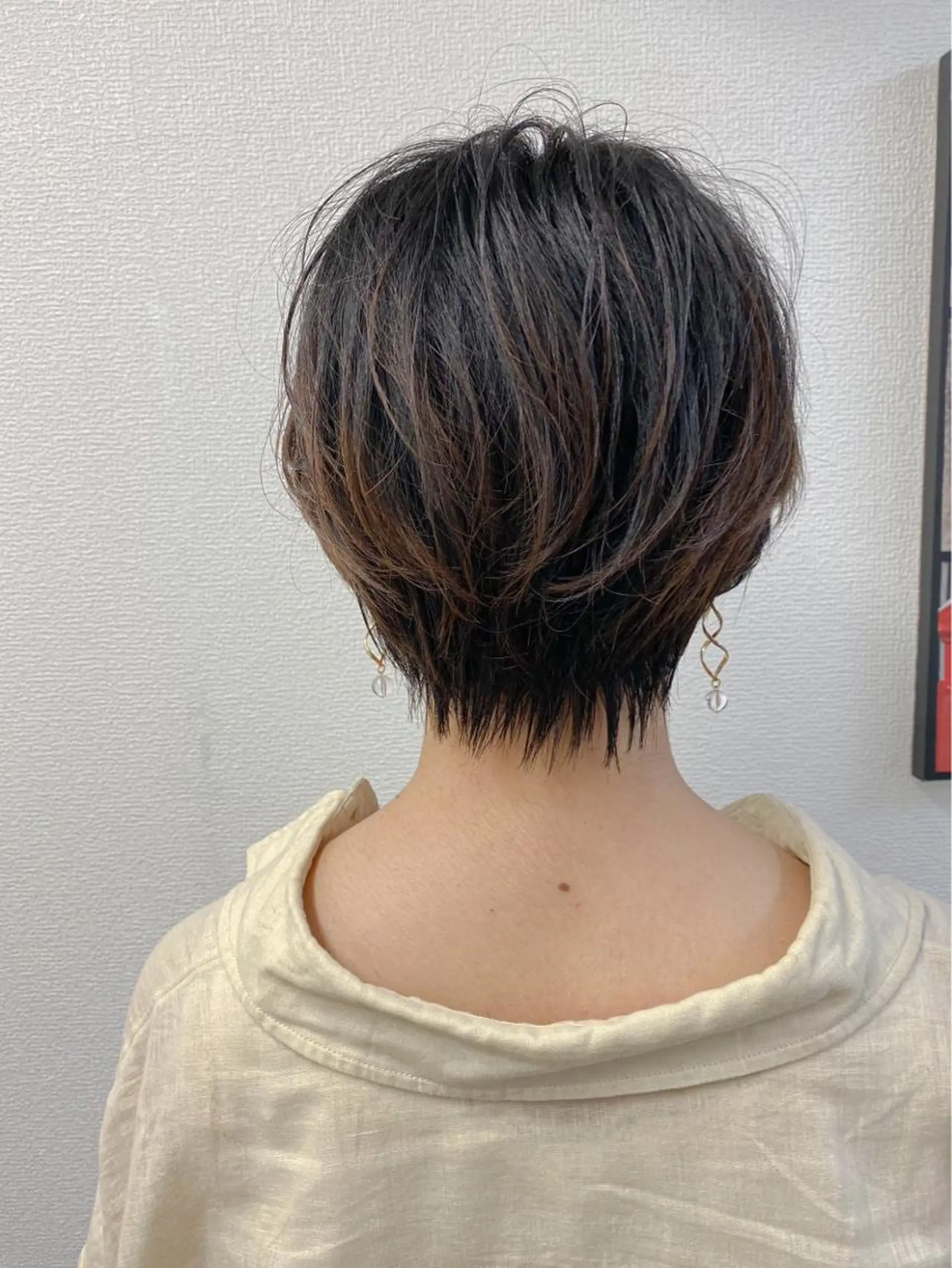 ショート レイヤーカット ショートヘア カラー🌈/カット /栄/misa👻のヘアスタイル