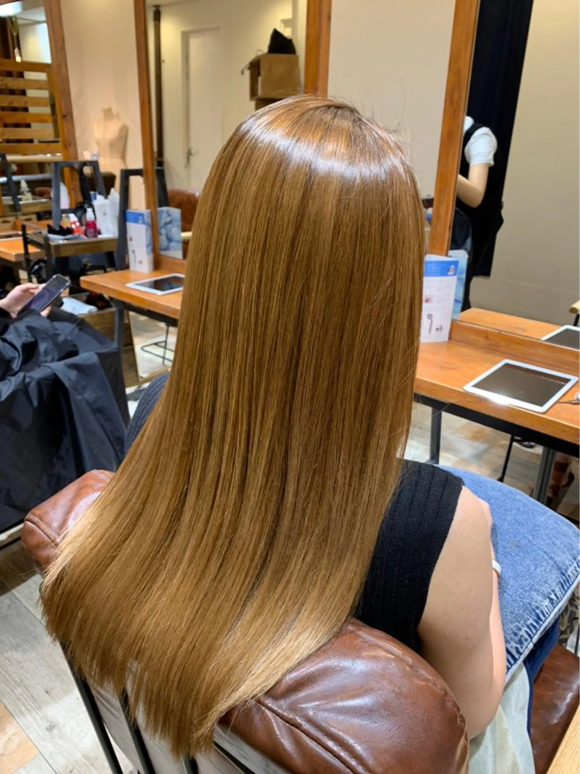 ロング カット ヘアカラー トリートメント 美髪改善×シールエク ステ/ヨシモトカンジのヘアスタイル