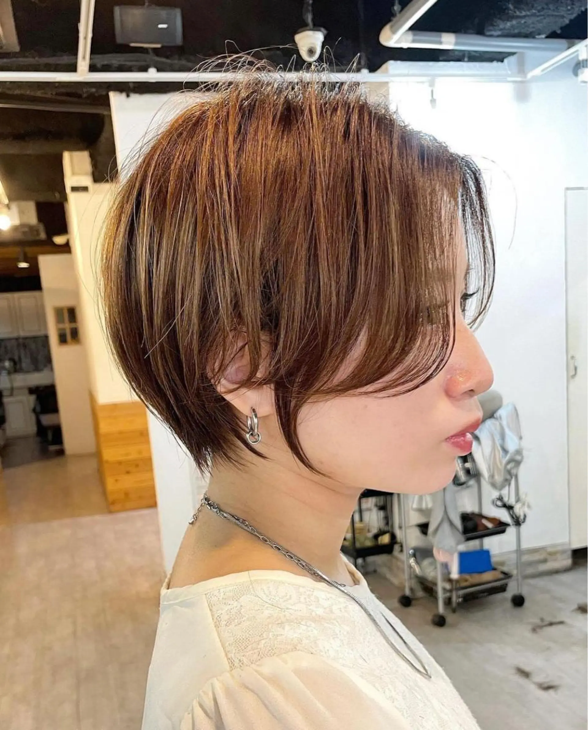 ショート カラー カット ヘアカラー le. pidorgeのヘアスタイル
