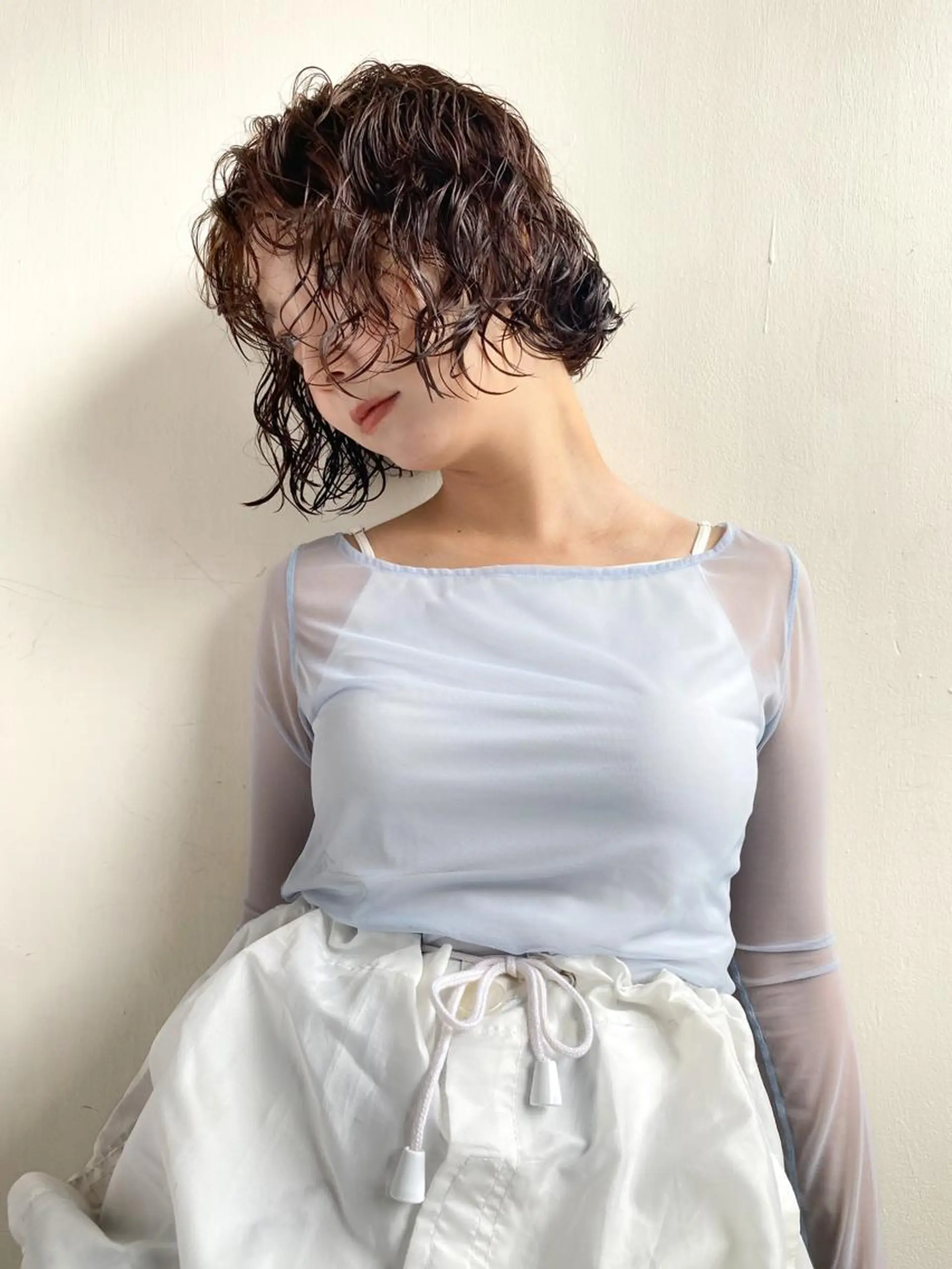 ショート パーマ カット ヘアカラー パーマ レイヤー/パーマ /ウルフ/nabeのヘアスタイル