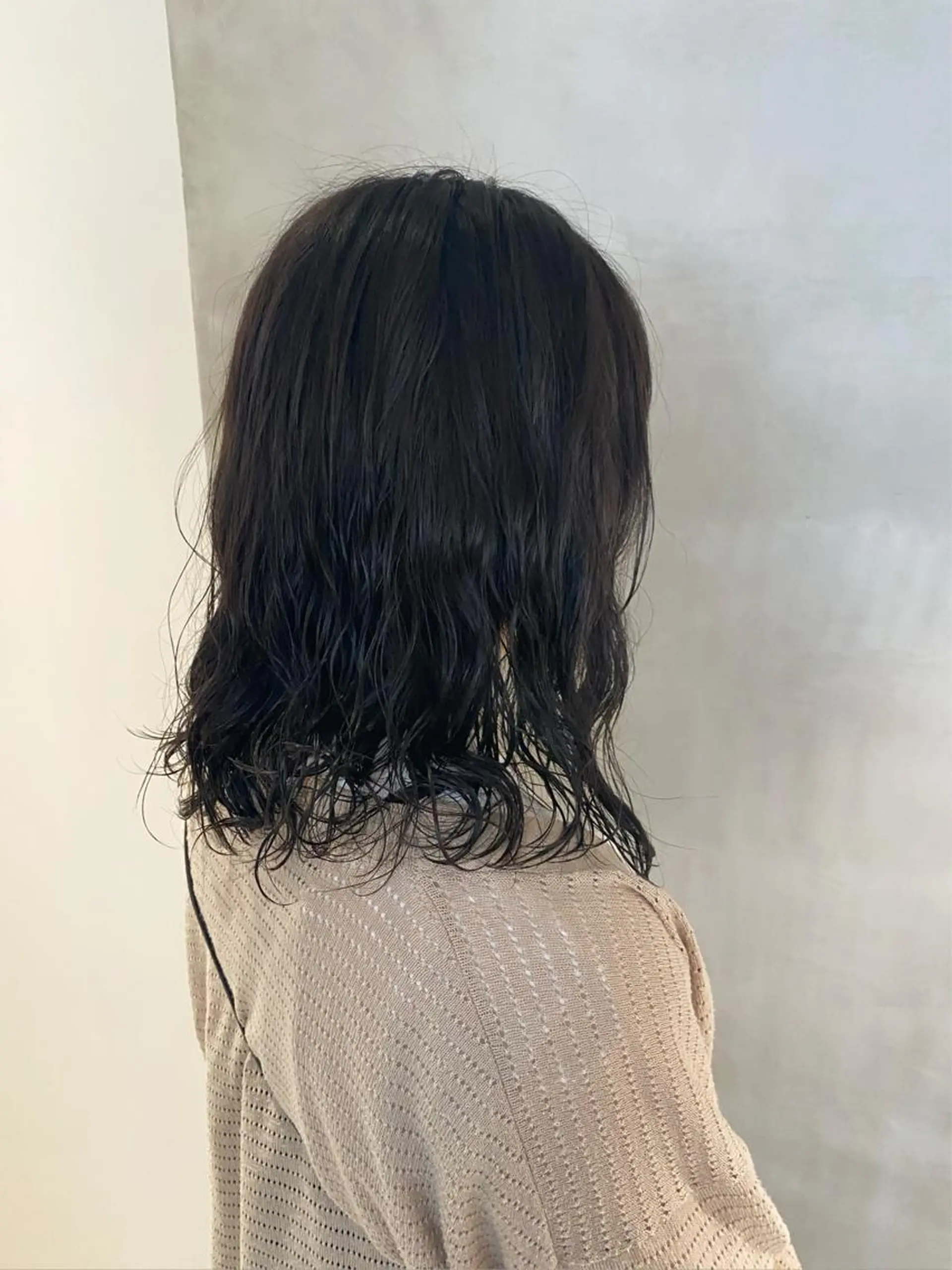 ミディアム カラー パーマ ヘアカラー トリートメント 朝倉 南のヘアスタイル