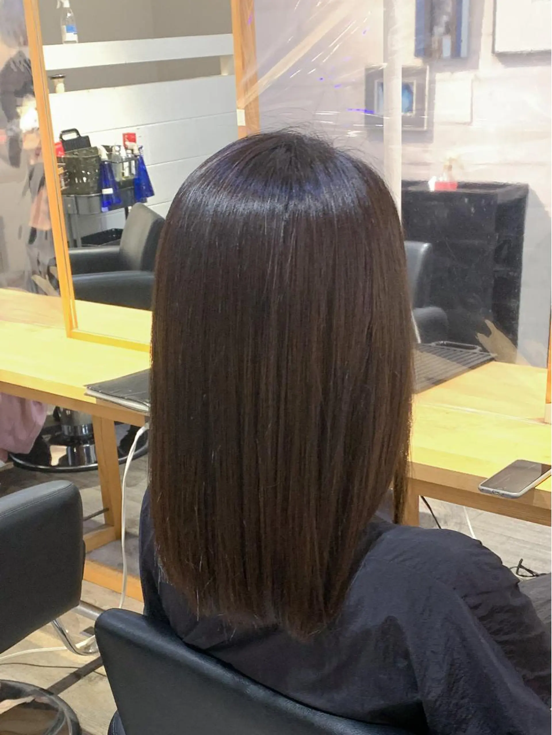 ロング 縮毛矯正 鈴木 悠平のヘアスタイル