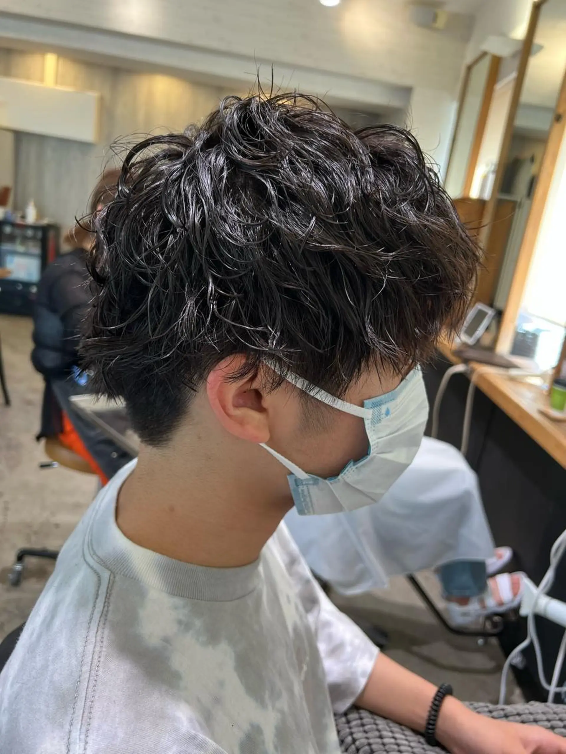 ショート パーマ メンズ カット パーマ ノグチ ナツコのヘアスタイル