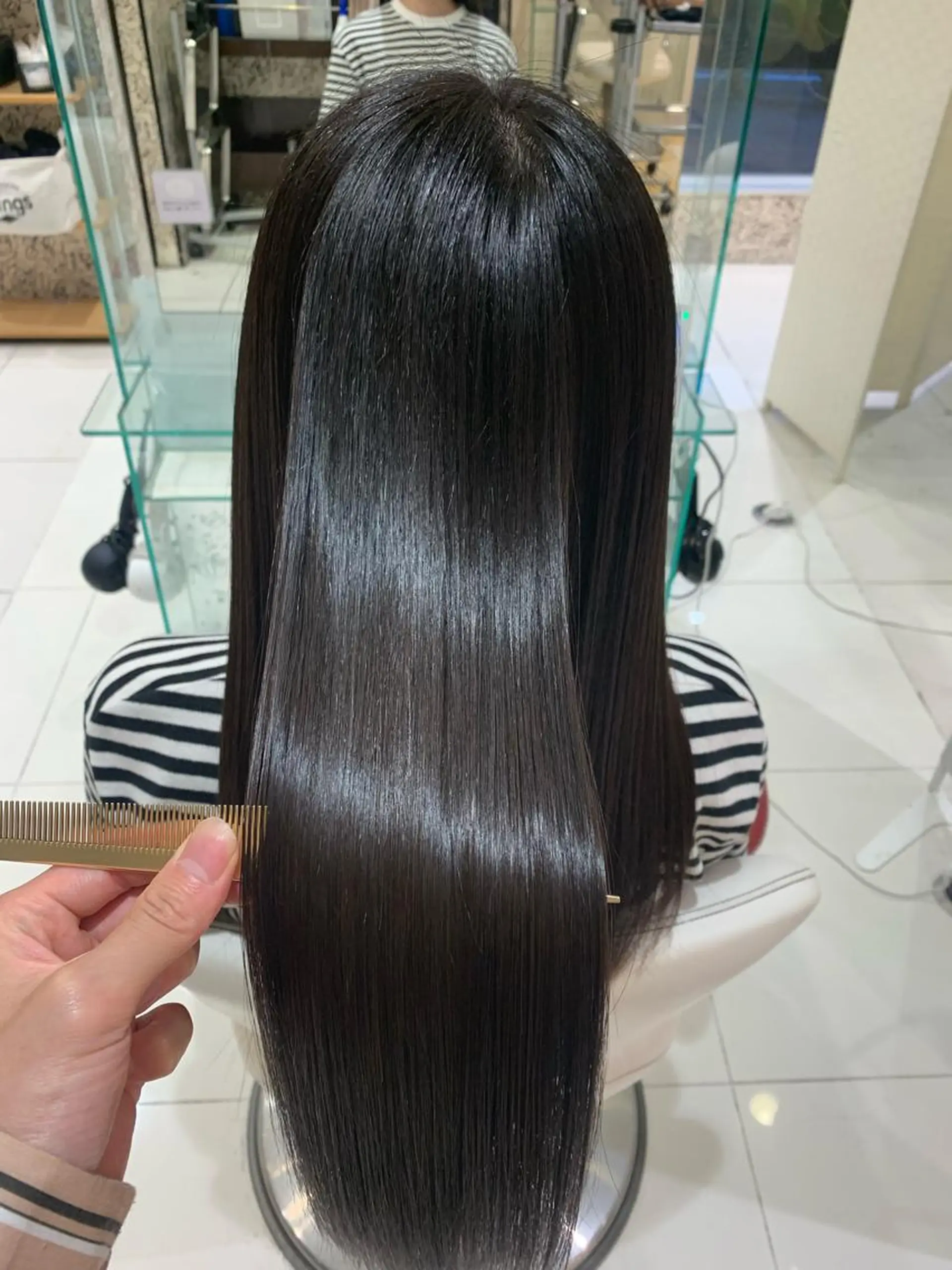 ロング 酸性ストレート トリートメント 中川/縮毛矯正/ 高羽　克明のヘアスタイル