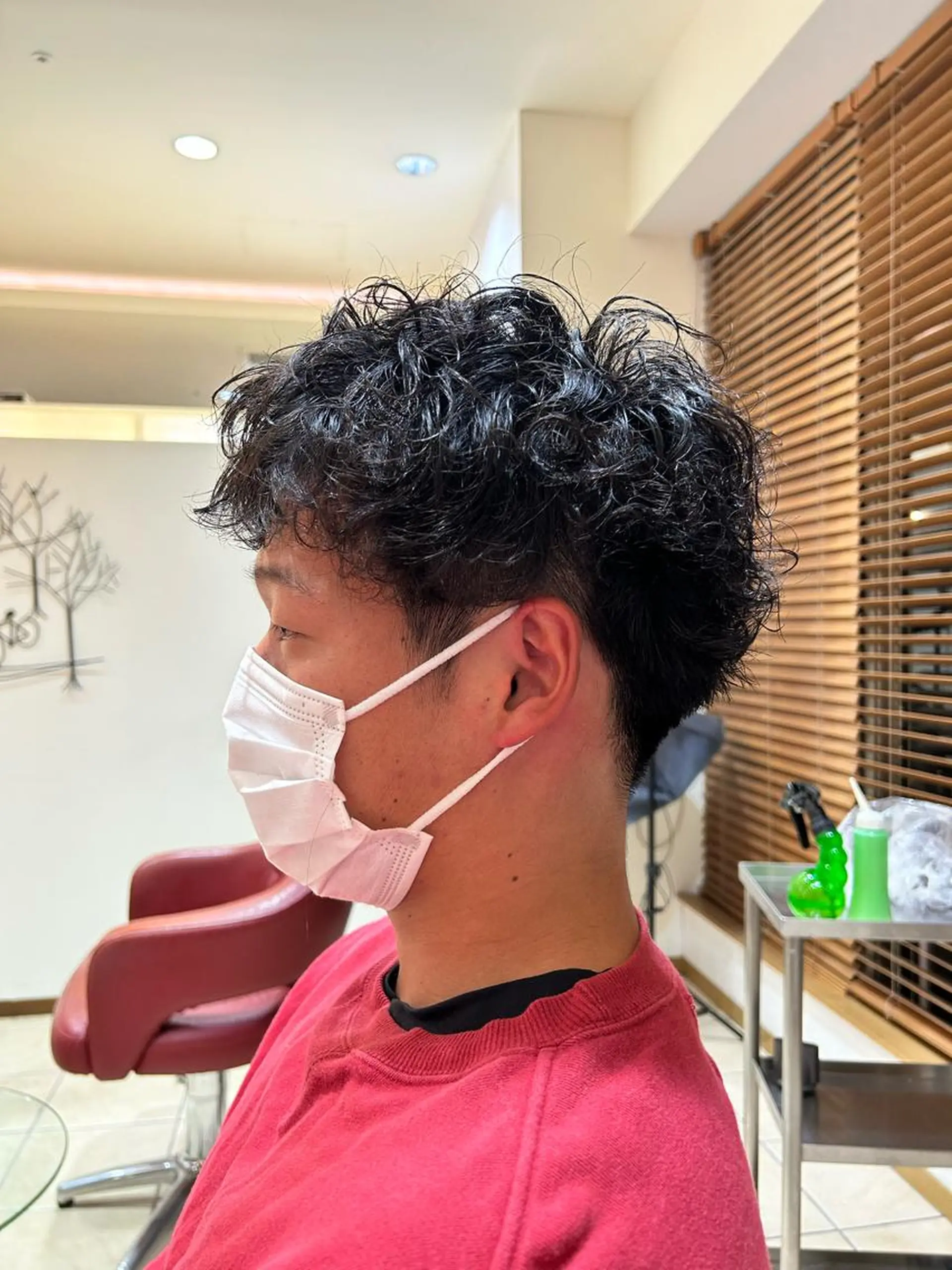 ショート パーマ メンズ 金沢美容室 KUSHUKAのヘアスタイル