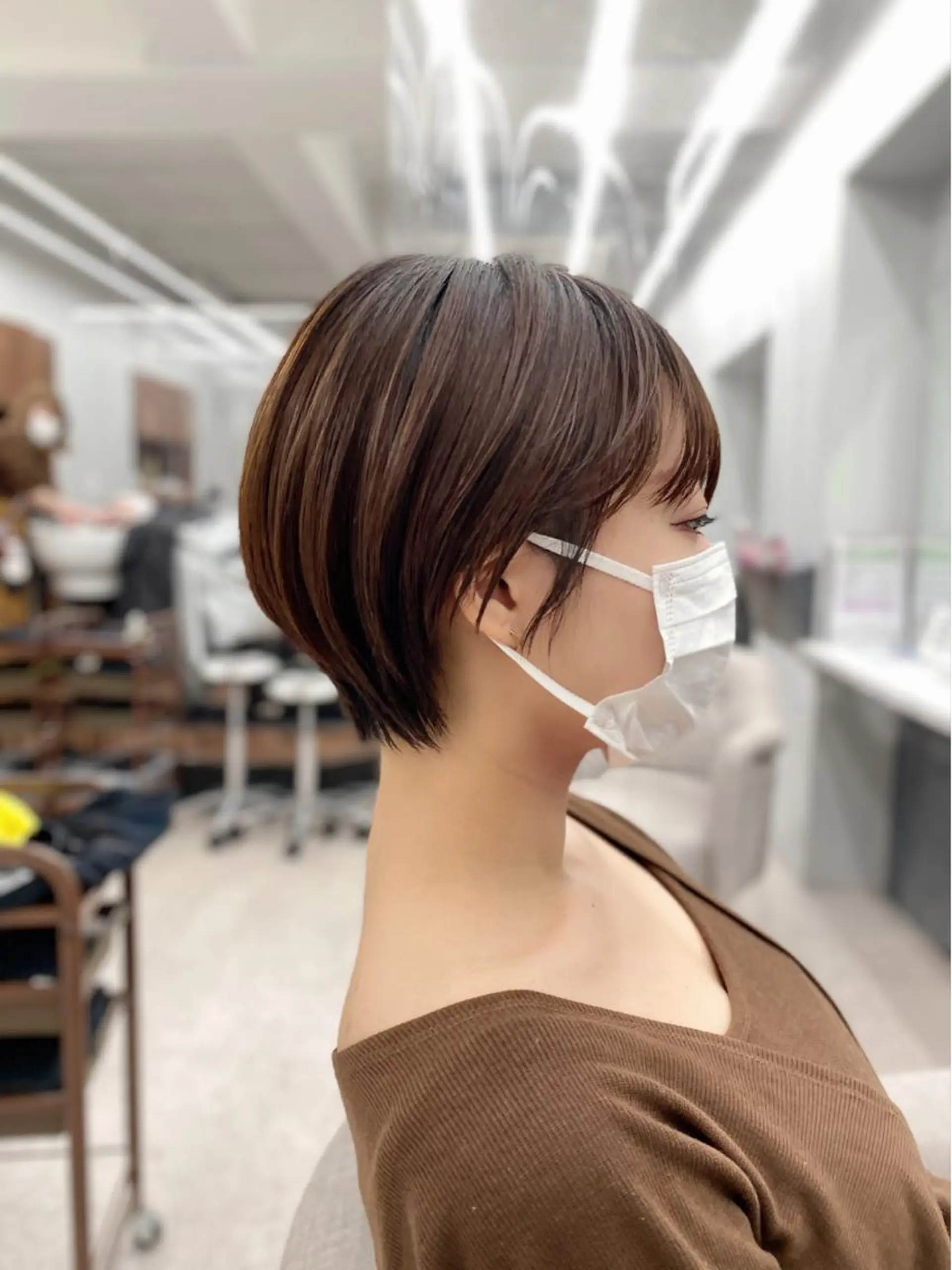 ショート カット トリートメント 京都レイヤーカット/ 縮毛矯正/羽柴りくのヘアスタイル