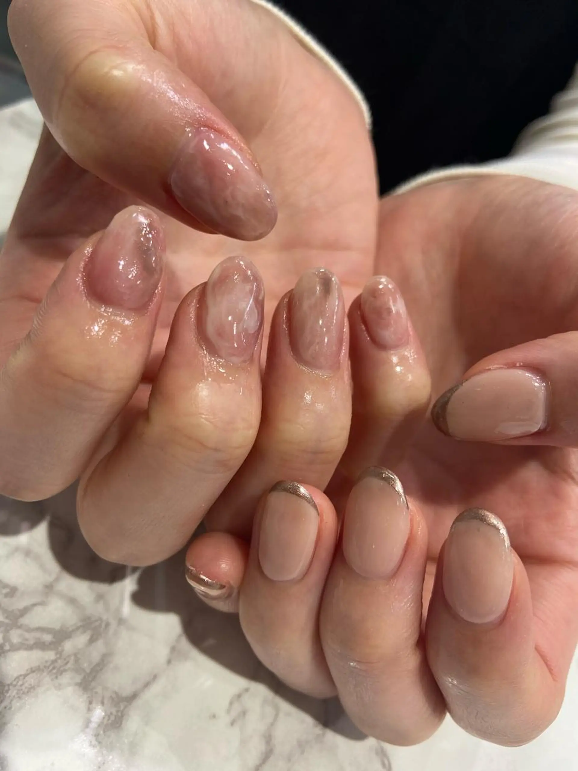 ネイル ハンドネイル 🧸プルエクステ❤︎ ネイルKAO🧸のヘアスタイル