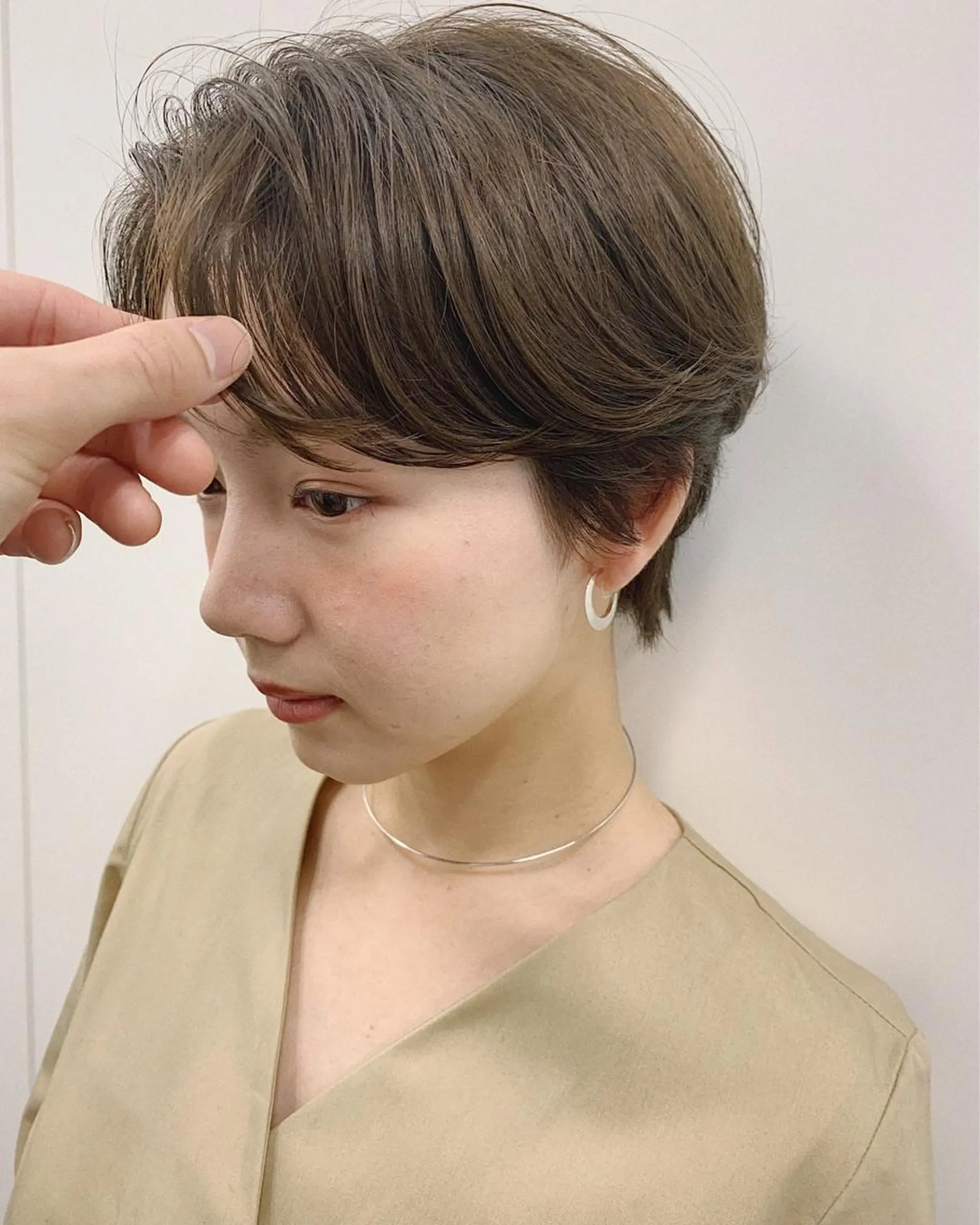 ショート カラー パーマ ヘアアレンジ ハンサムショート ショートヘア 小顔カット カット ヘアセット GOTODAY SHAiRE   SALON　青山所属・松田 亮葉のヘアスタイル