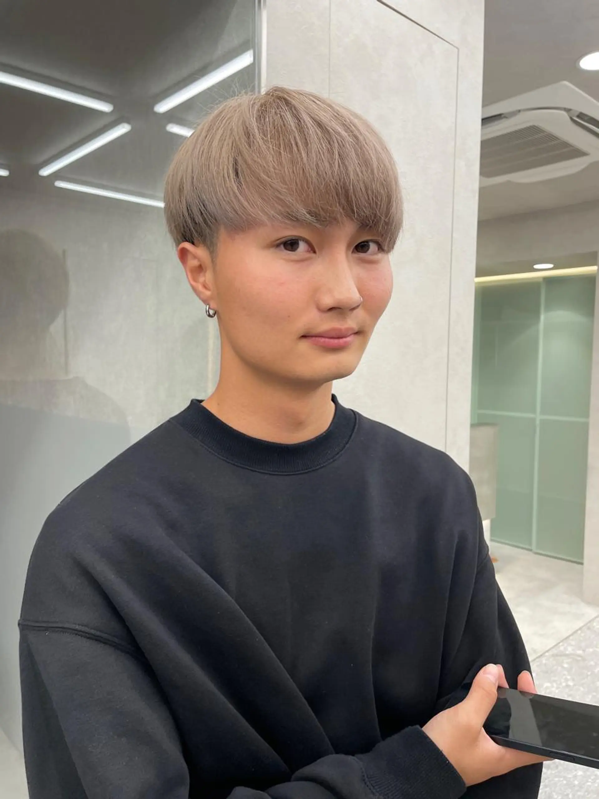 カラー メンズ ヘアカラー トリートメント ヘッドスパ ヘアセット 韓国ヘア/レイヤー Londエレンのヘアスタイル