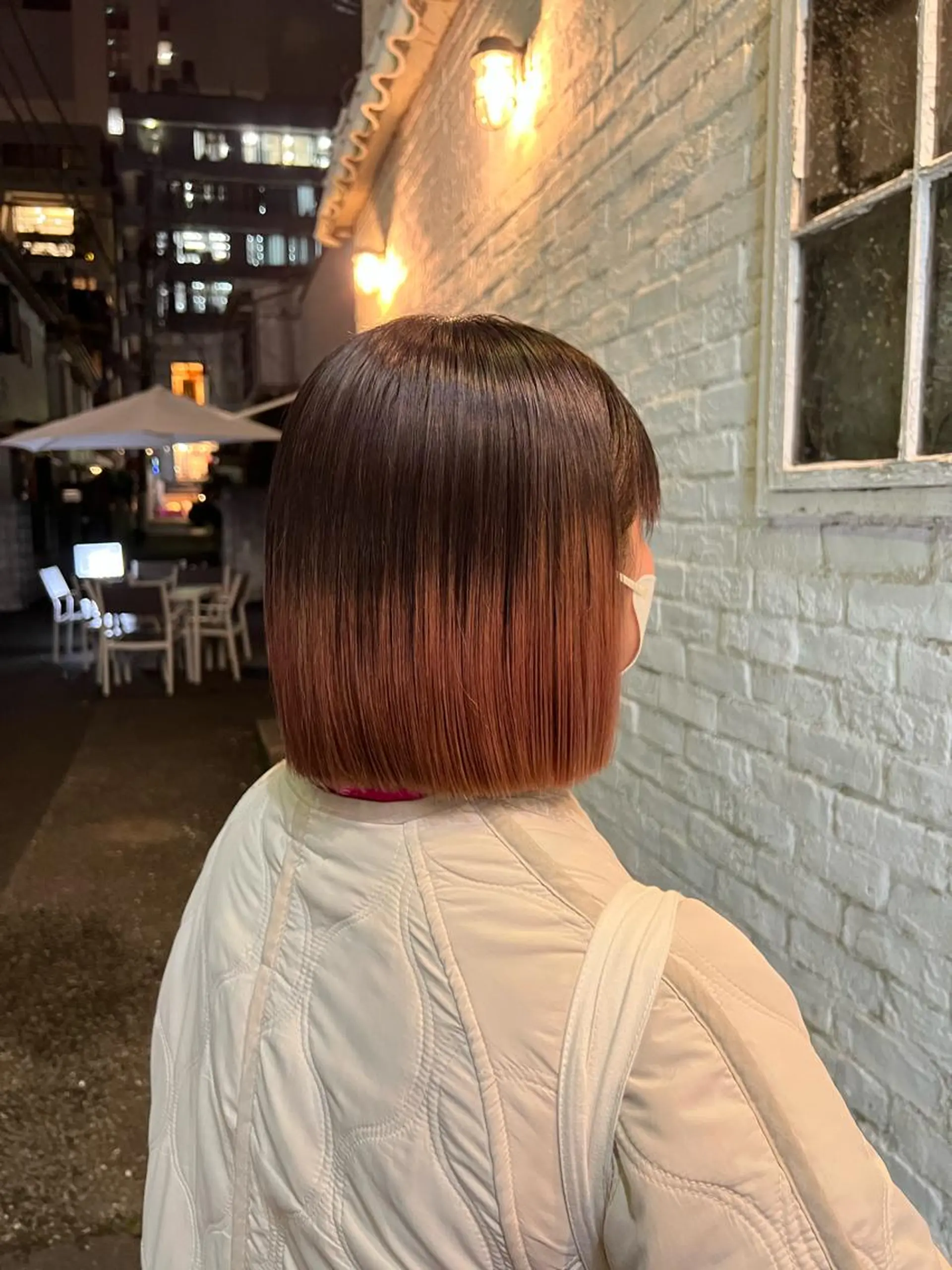 ミディアム パーマ/ボブ /レイヤー チヒロのヘアスタイル