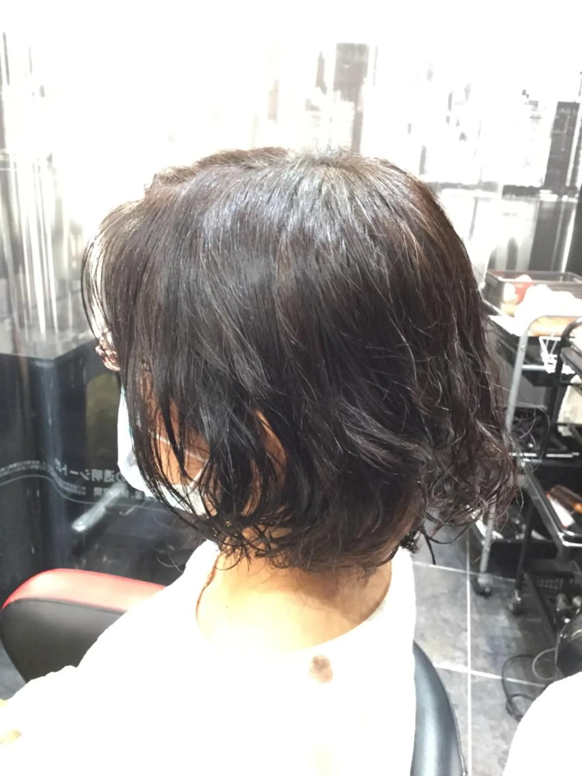 ミディアム カラー パーマ Annon プライベートサロンのヘアスタイル