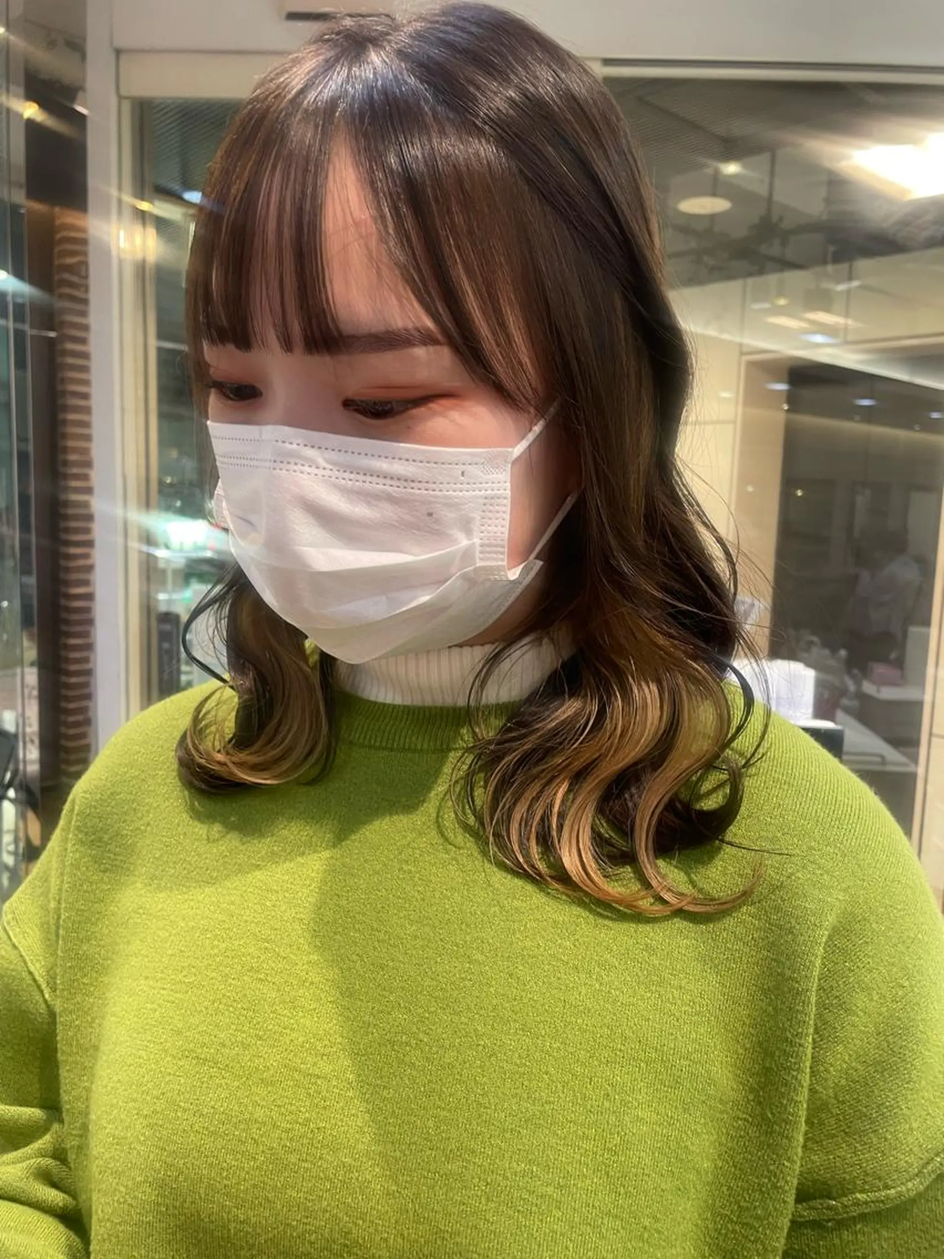 ミディアム カラー ヘアカラー トリートメント 韓国ヘア🦋 MIYUのヘアスタイル