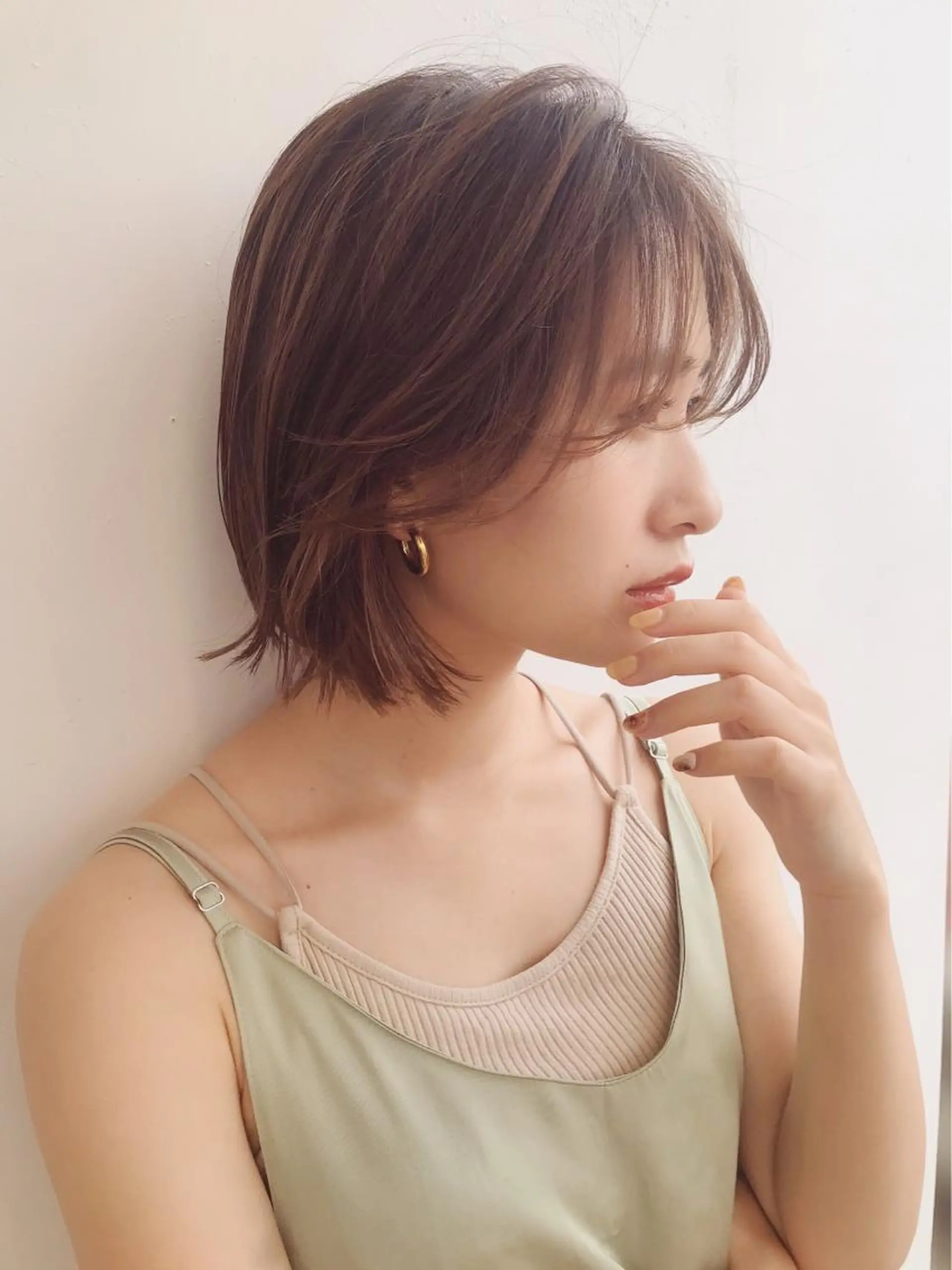 ミディアム 鎌倉 彩のヘアスタイル