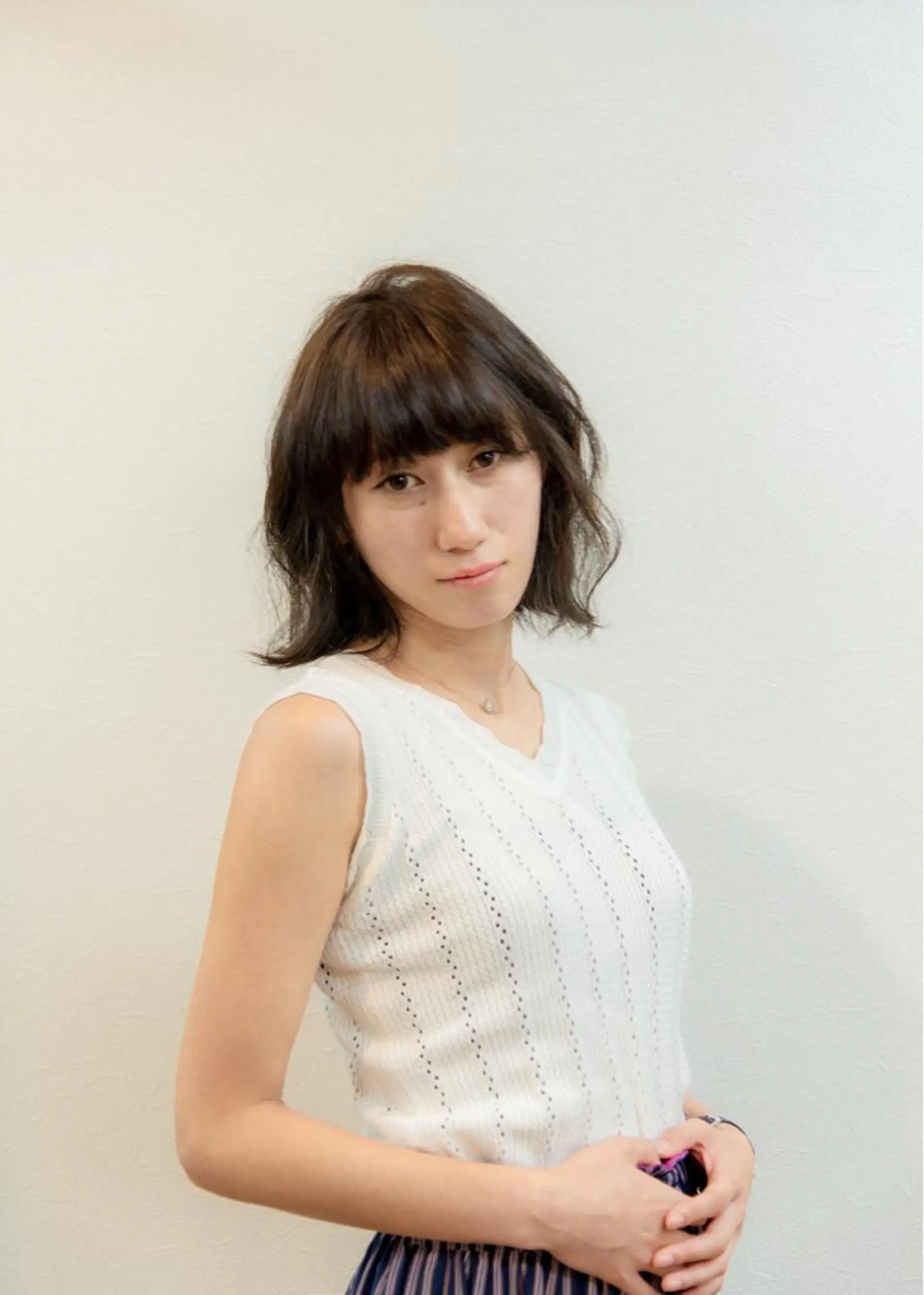 ミディアム カラー アッシュ ベージュカラー ボブ 外ハネヘア カット ヘアカラー 【H.GENTIL】 TERUのその他イメージ