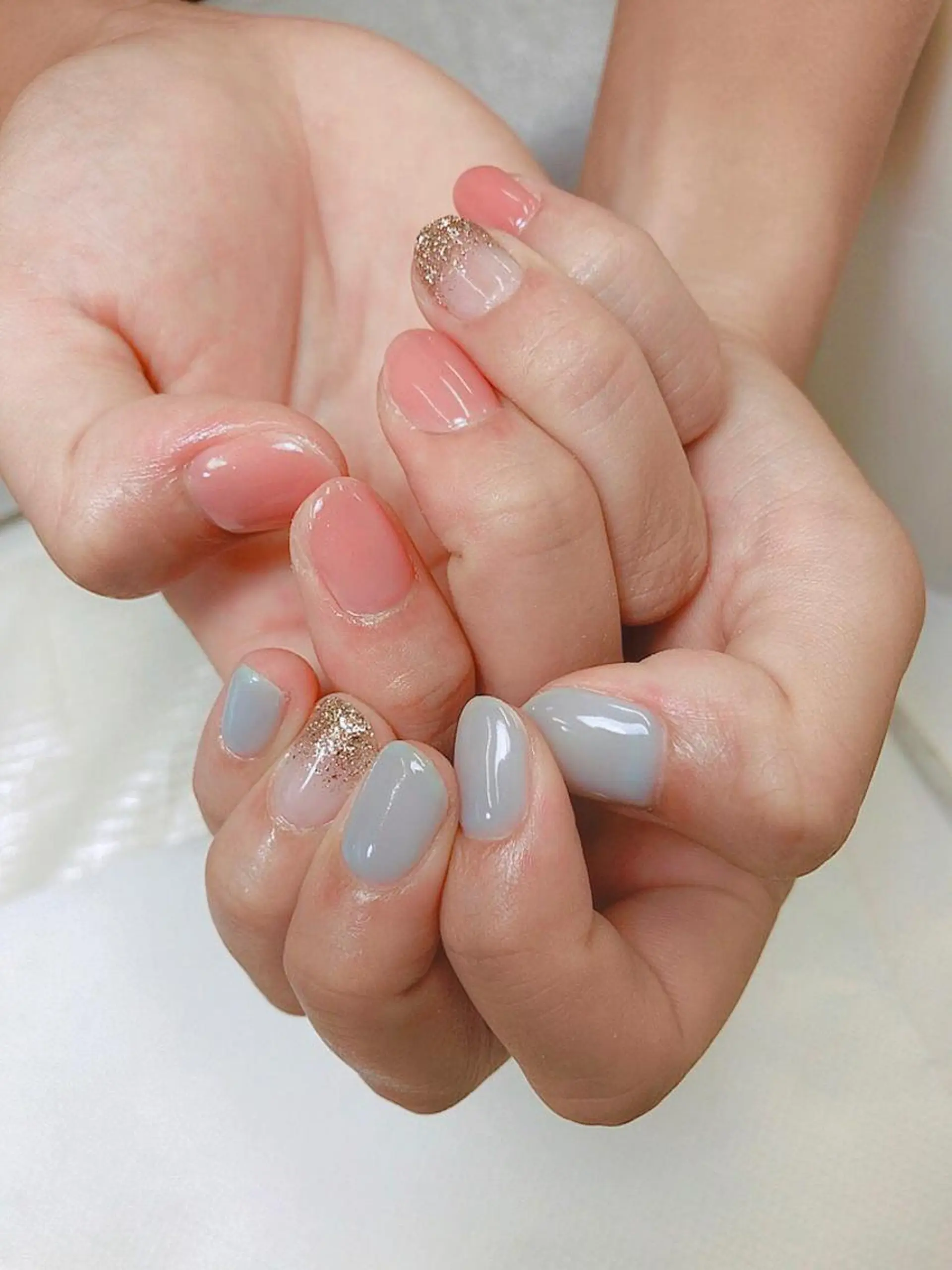 ネイル ブルー クリアネイル 渋谷FREEVE所属・MAXKELLY miku☺︎のネイルデザイン