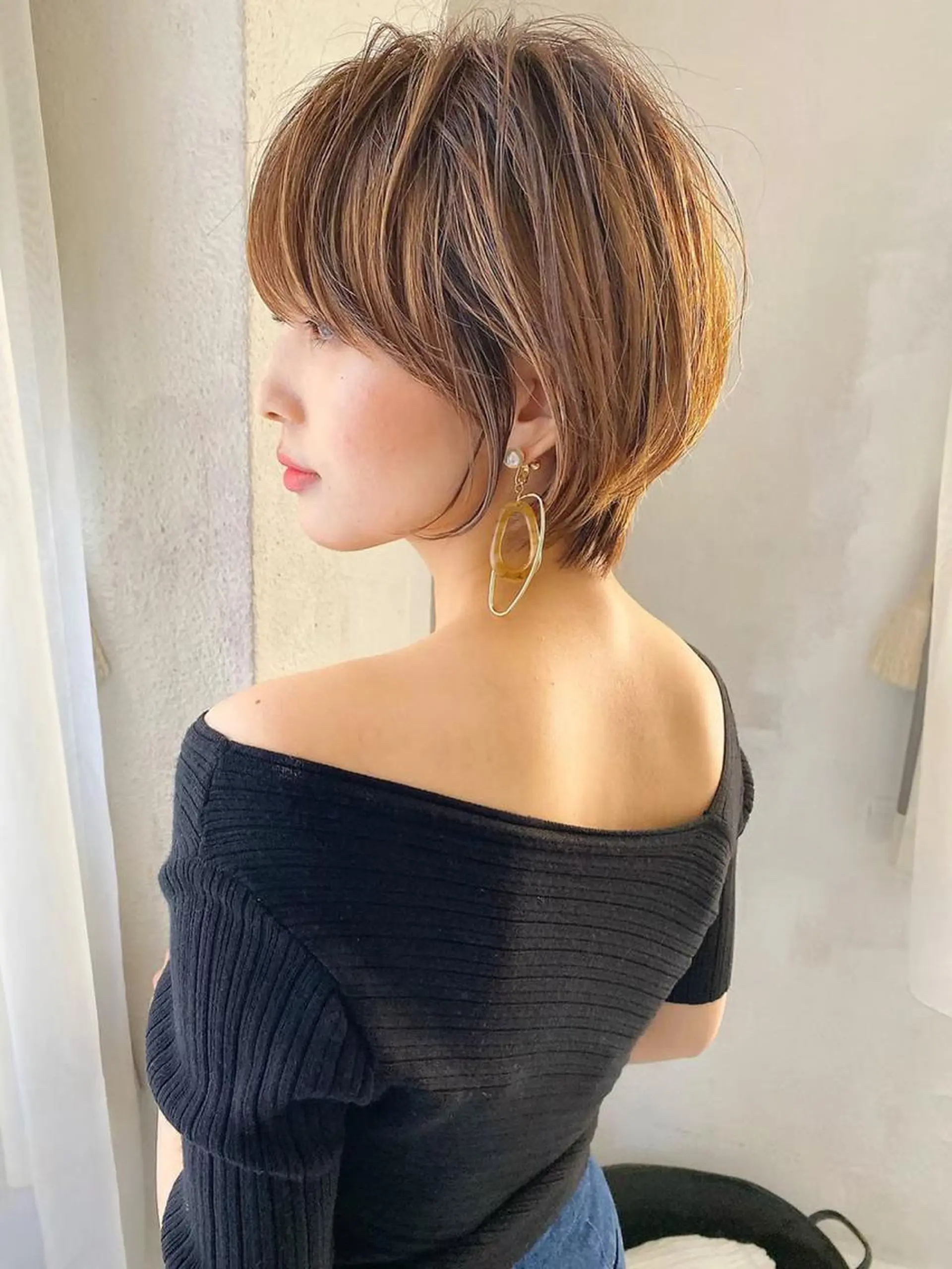 ショート カット ヘアカラー トリートメント 🫧縮毛矯正/ウルフ /レイヤー/白倉のヘアスタイル