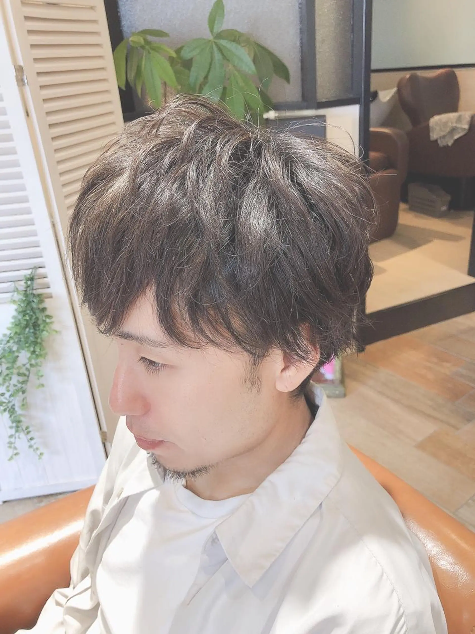 メンズ あき えいみのヘアスタイル