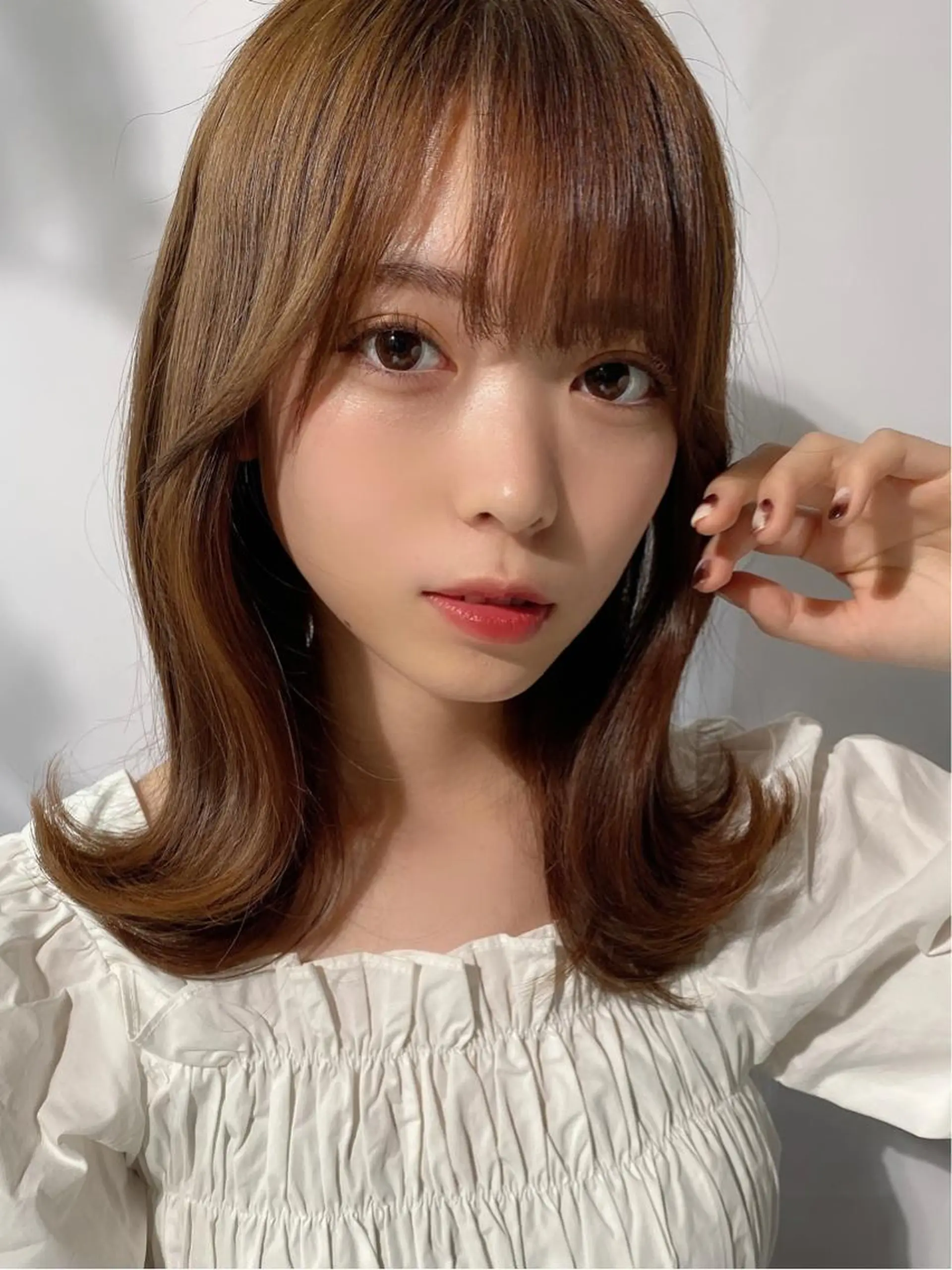 ミディアム 🧡くびれヘア/前髪 顔周り🧡久原結衣のヘアスタイル