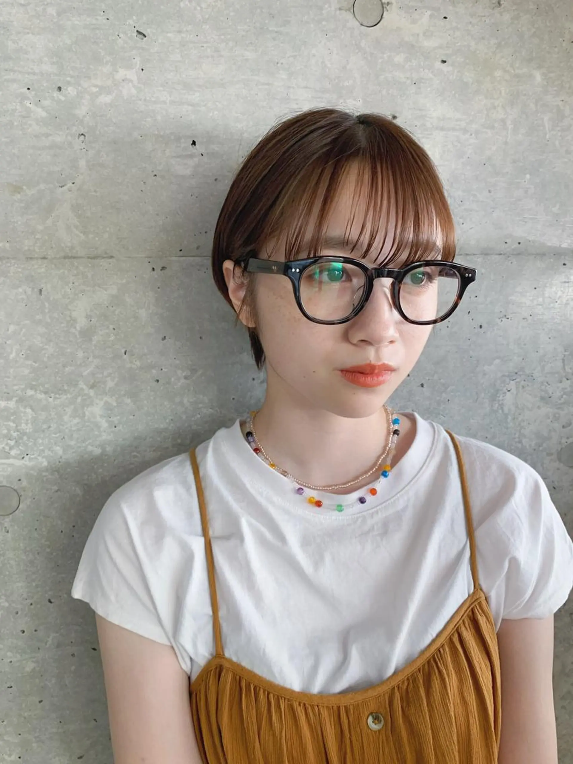 ショート カラー ボブパーマコテ巻き風 パーマNo1深江秀平のヘアスタイル