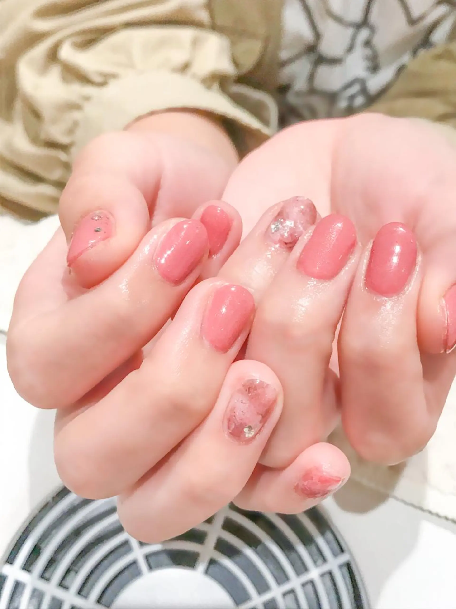 ネイル ワンカラーネイル ピンク Nyanco Nailのネイルデザイン