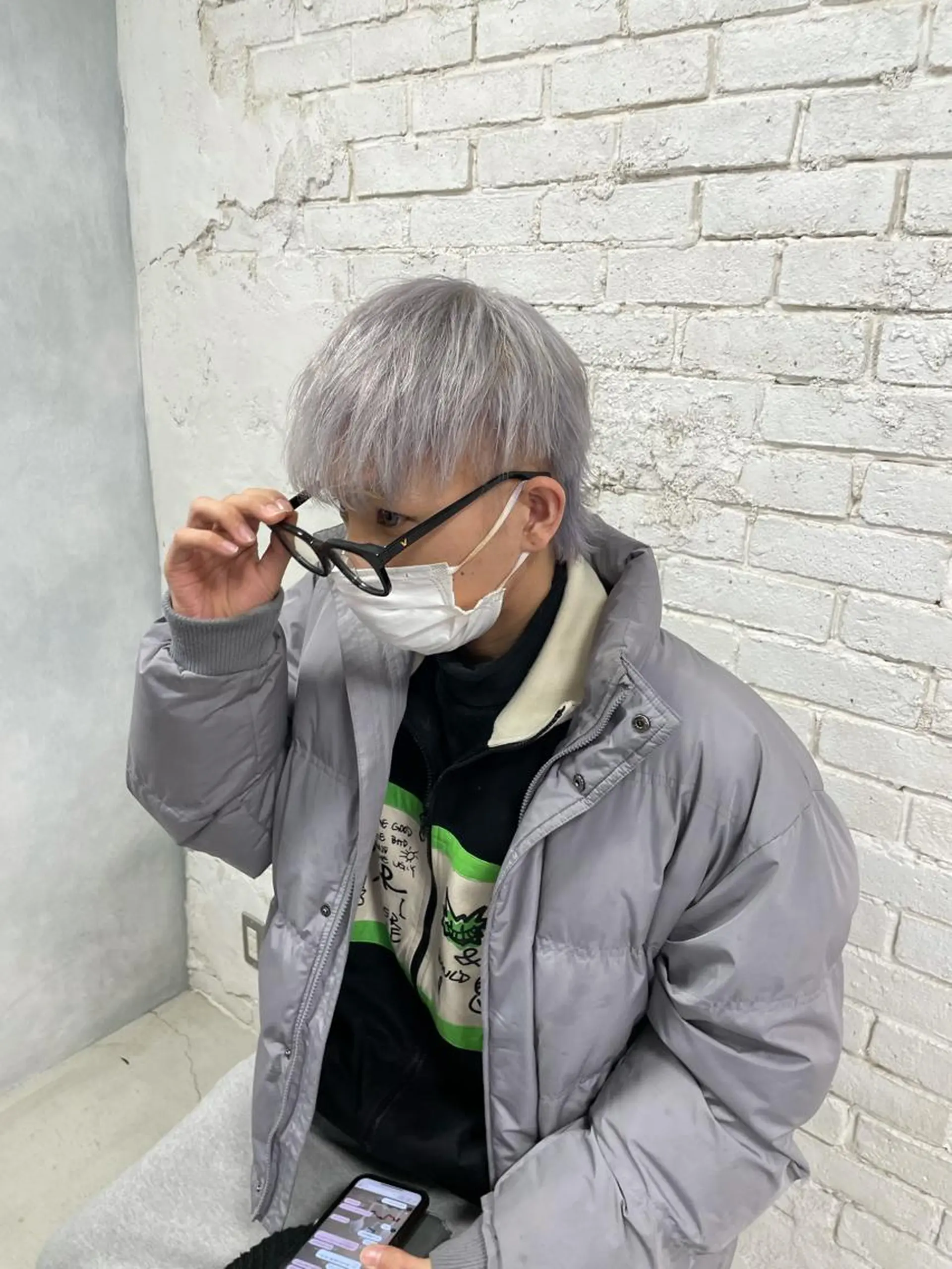 ショート カラー メンズ メンズブリーチ ブリーチ ケアブリーチ ヘアカラー 大阪韓国ヘア 🦋RINKAのヘアスタイル