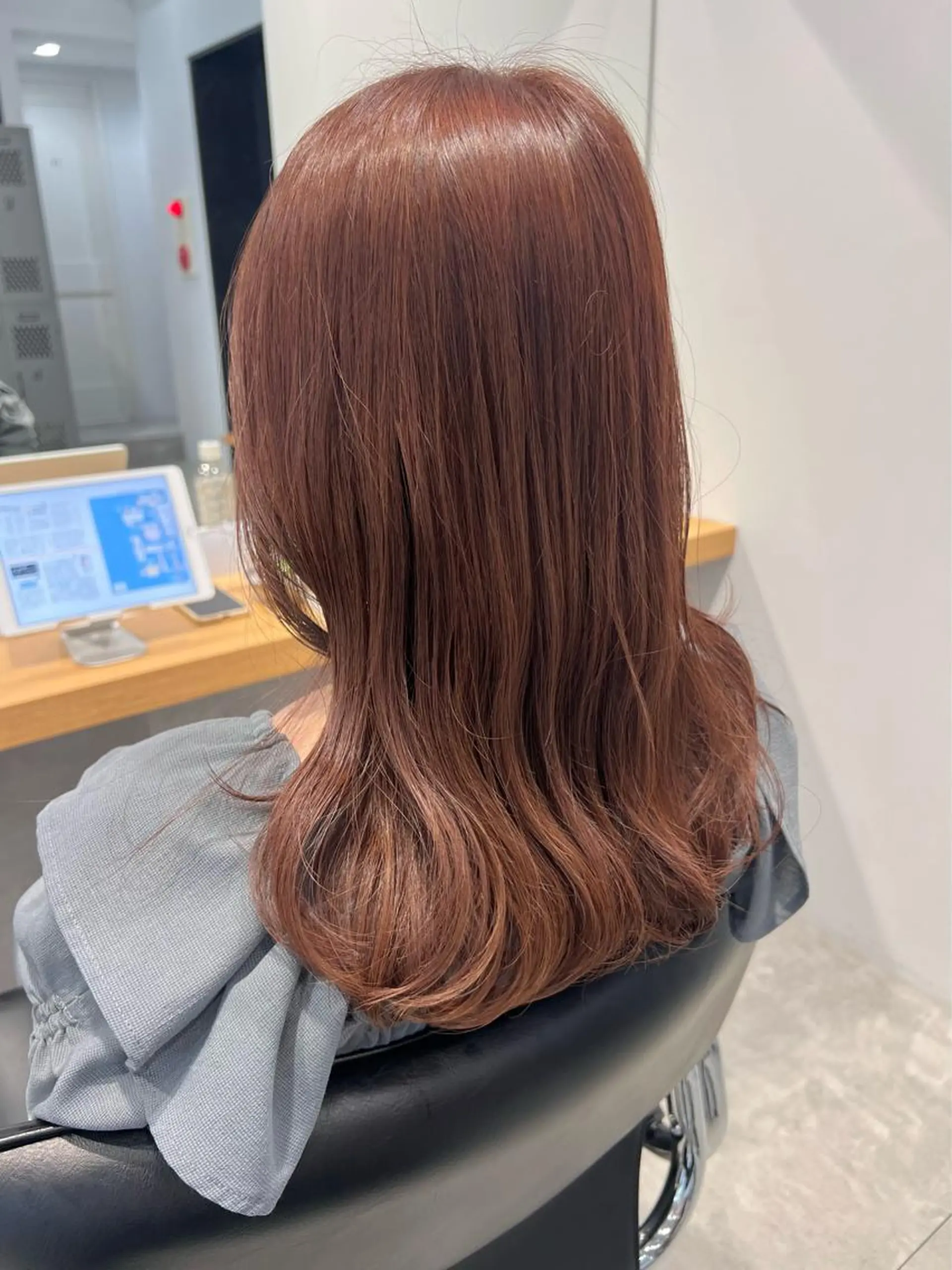 セミロング カラー ベージュカラー ピンクカラー ピンクベージュ カット ヘアカラー トリートメント 🌿ニュアンス/髪質 改善🌿Fukudaのヘアスタイル