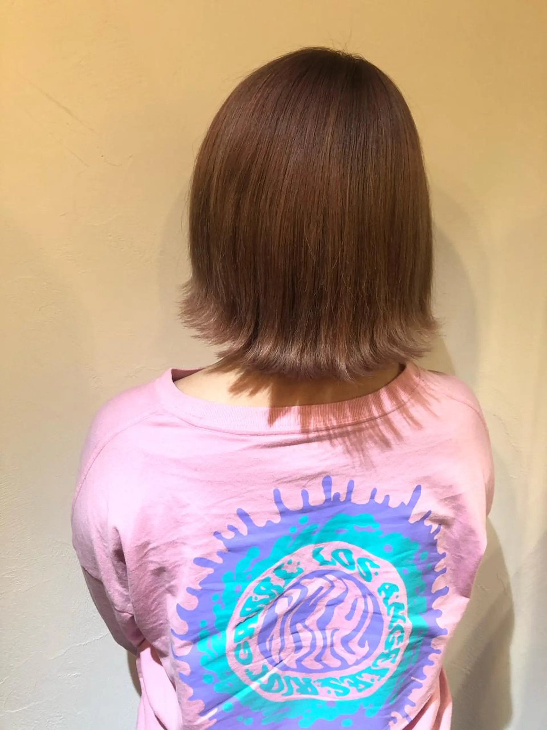 ショート カラー ブリーチ ピンクカラー Bei Licoldo.Atole  ベイリコルド アトリ所属・ブリーチ、縮毛 髪質改善　宮城一真のヘアスタイル