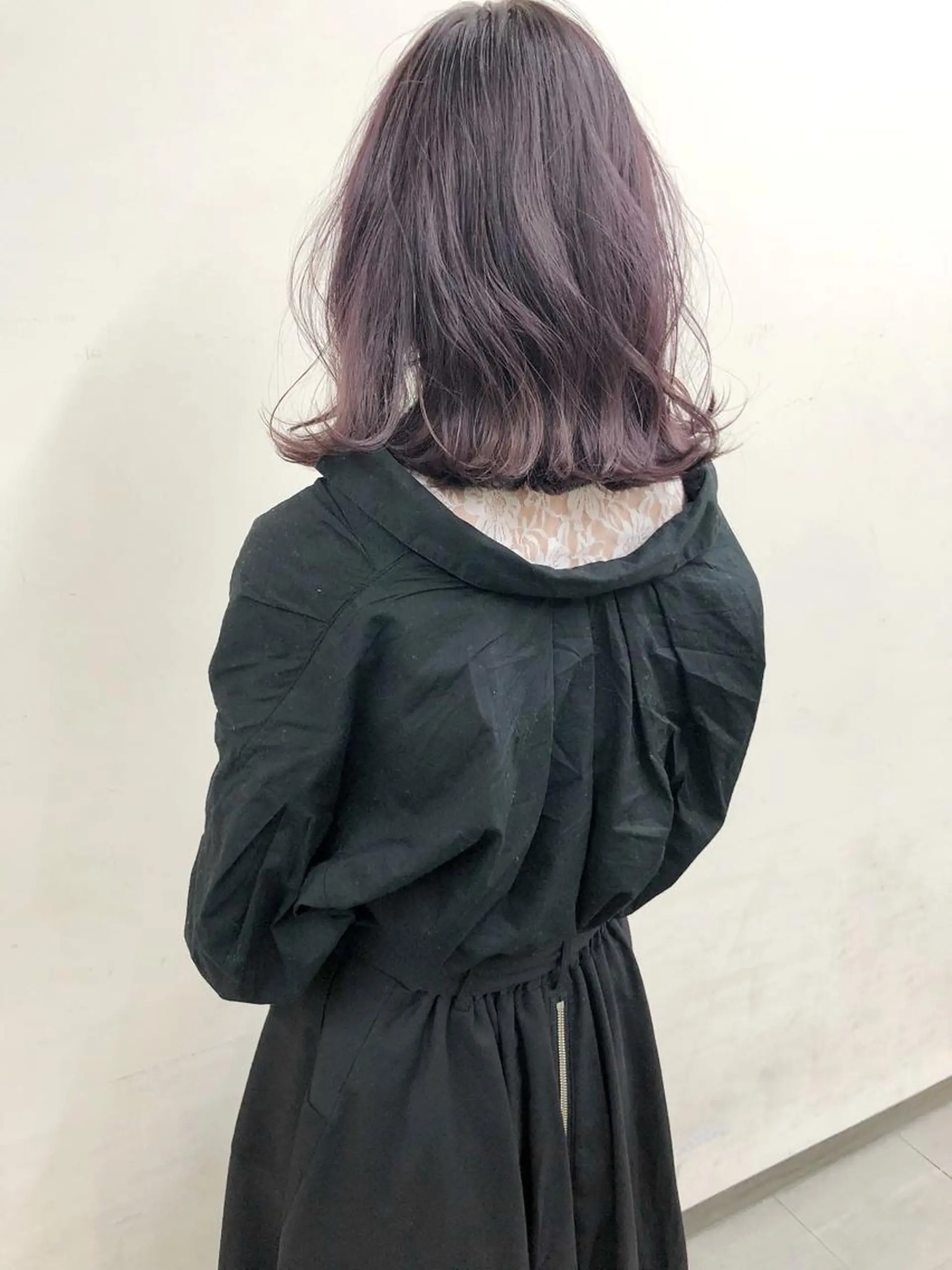 ミディアム 透明感カラー／ 髪質改善／ボブ／中山のヘアスタイル