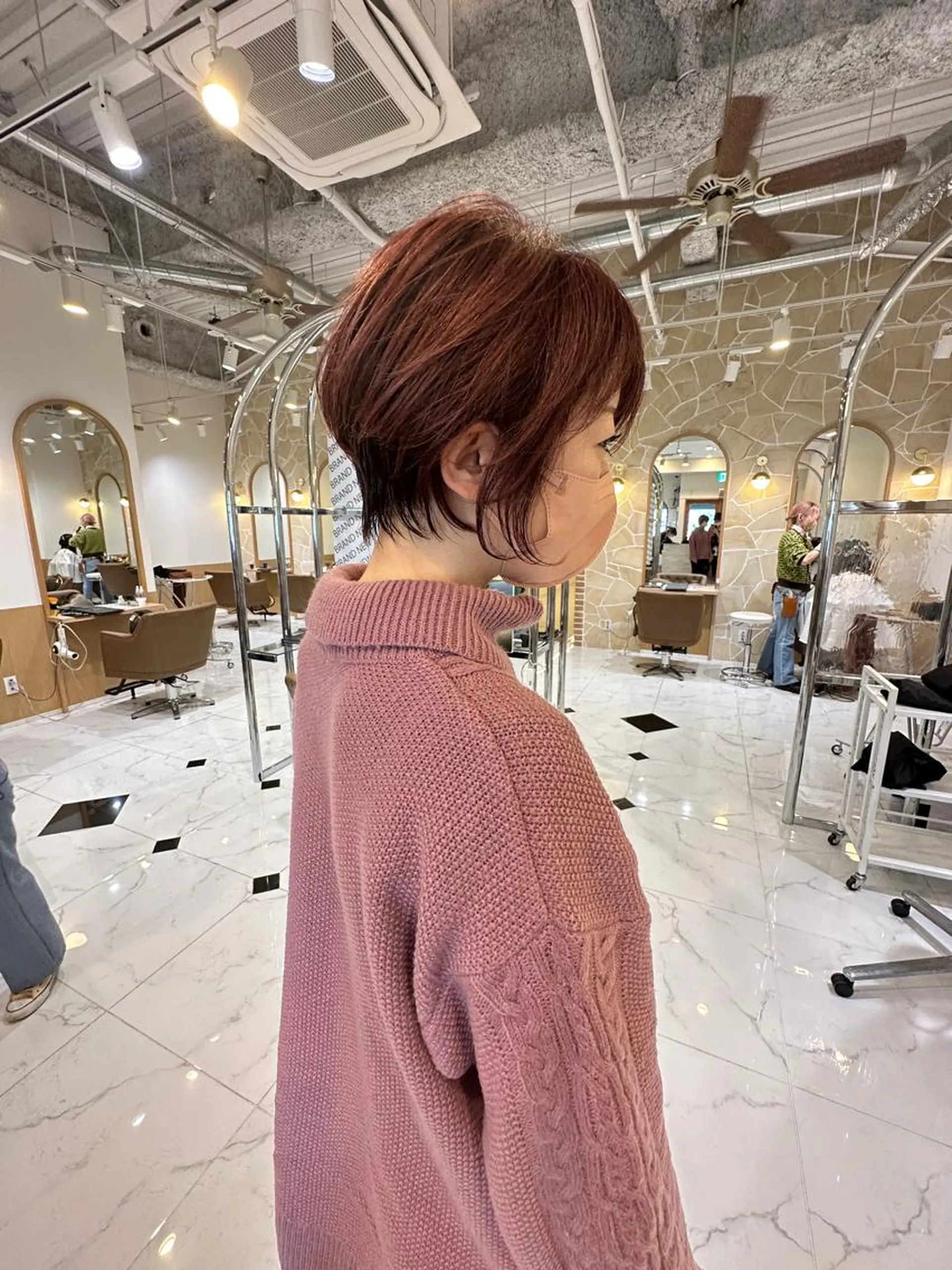 ショート カラー 似合わせスタイル 岡田勇哉のヘアスタイル