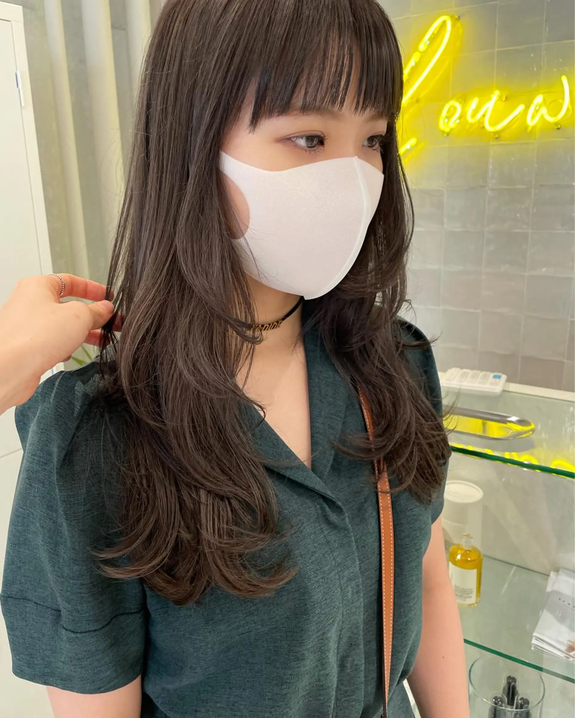 ロング カラー カット ヘアカラー トリートメント 遠藤 眞実のヘアスタイル