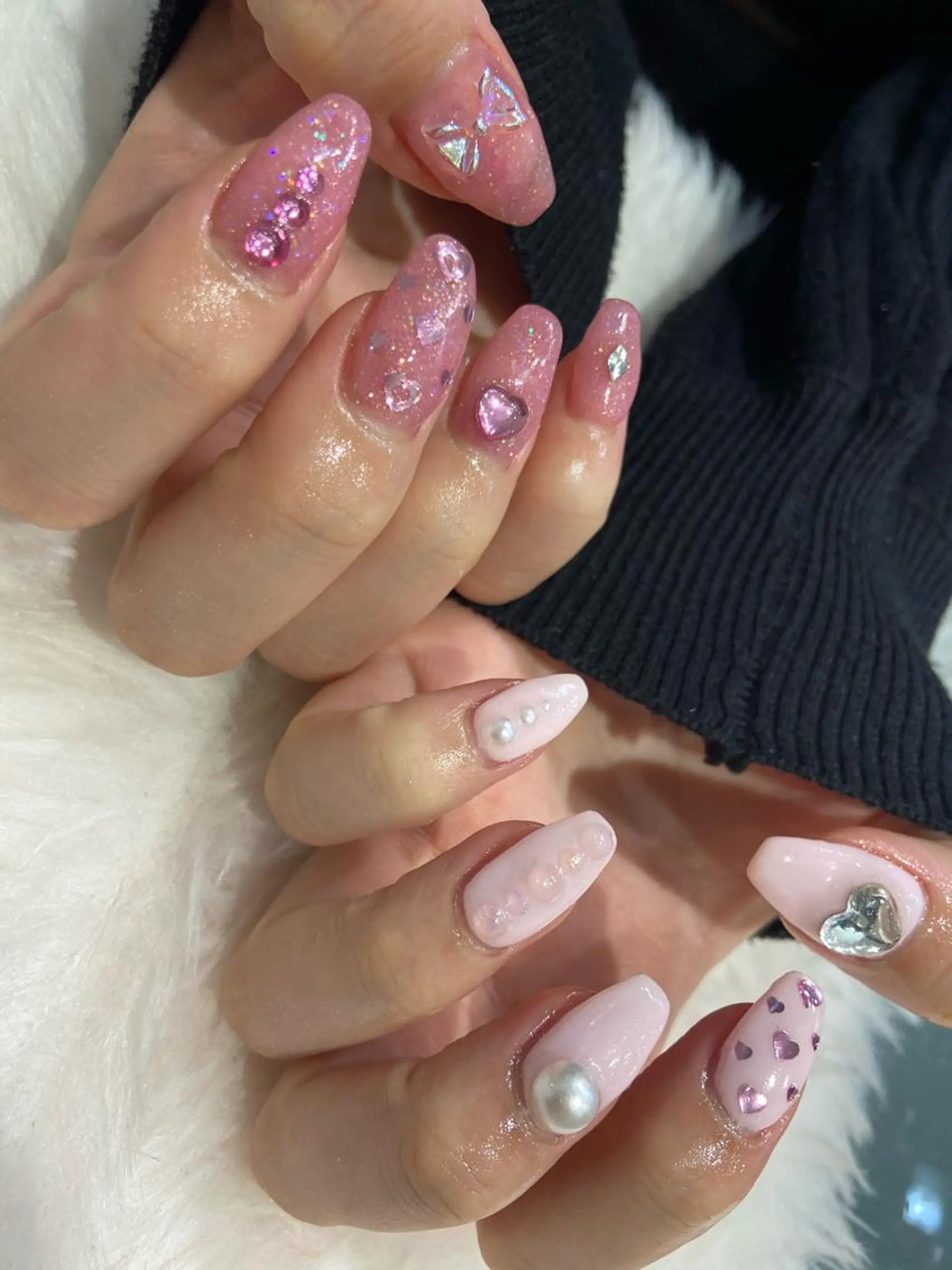 ネイル ハンドネイル 🧸プルエクステ❤︎ ネイルKAO🧸のヘアスタイル