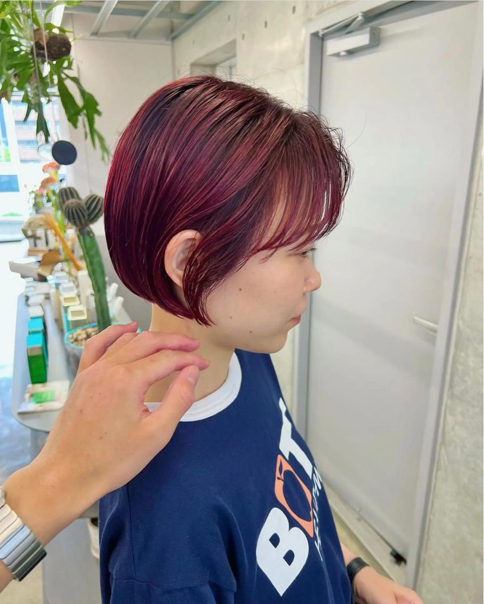 ショート カラー ハッシュカット カシマハヤトのヘアスタイル