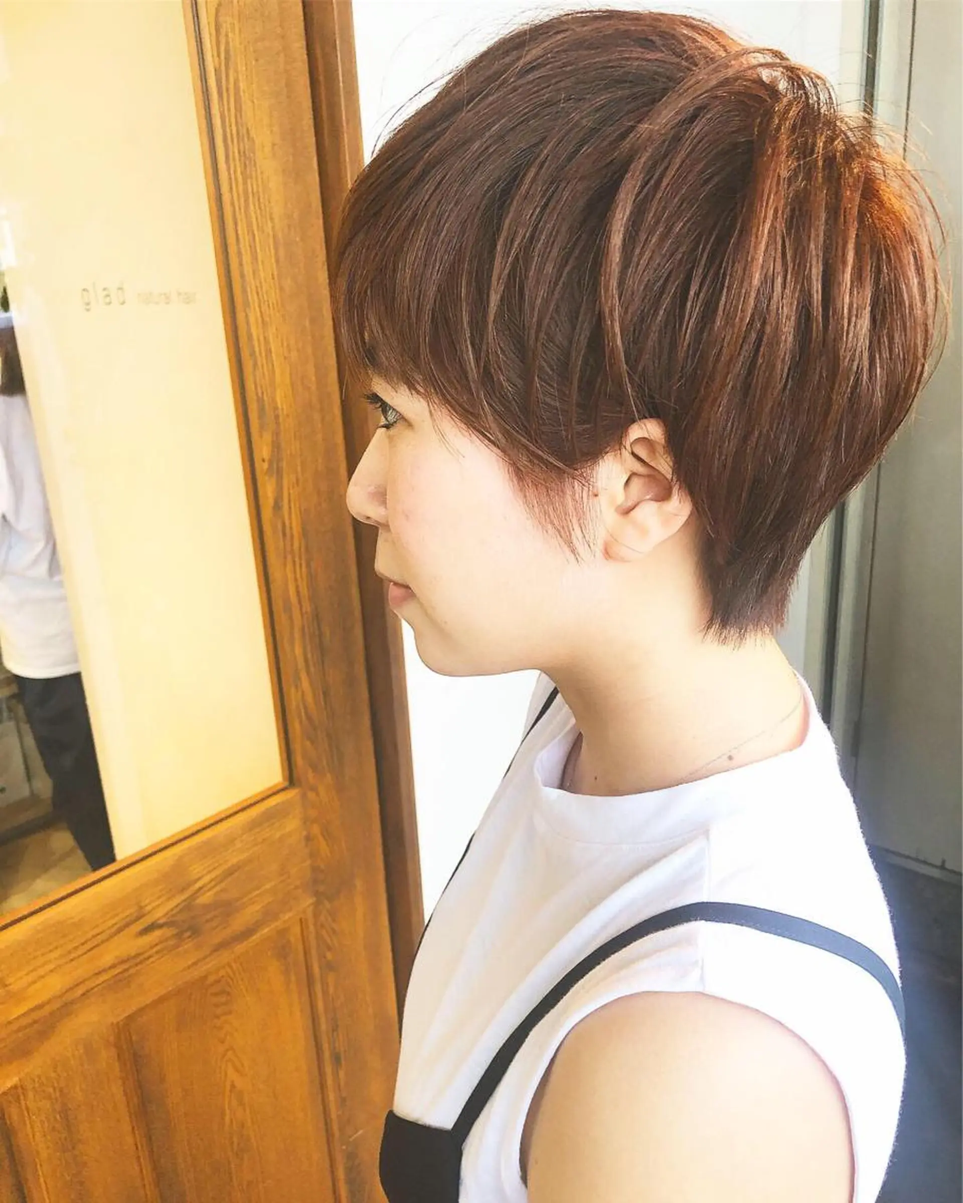 ショート カラー ヘアアレンジ glad hairのヘアスタイル