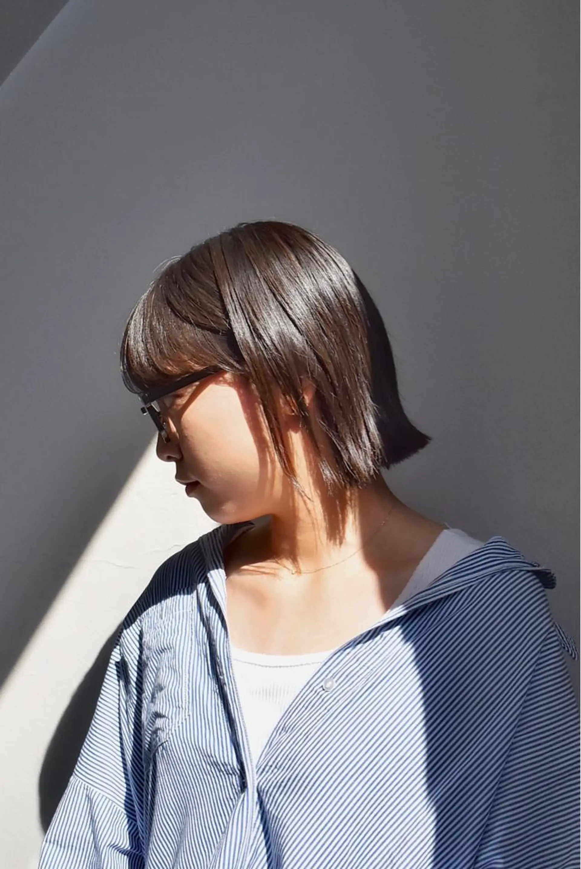 ショート カラー 切りっぱなしボブ ボブ カット トリートメント ヘアセット メンズ特化 パーマ/オザワのヘアスタイル