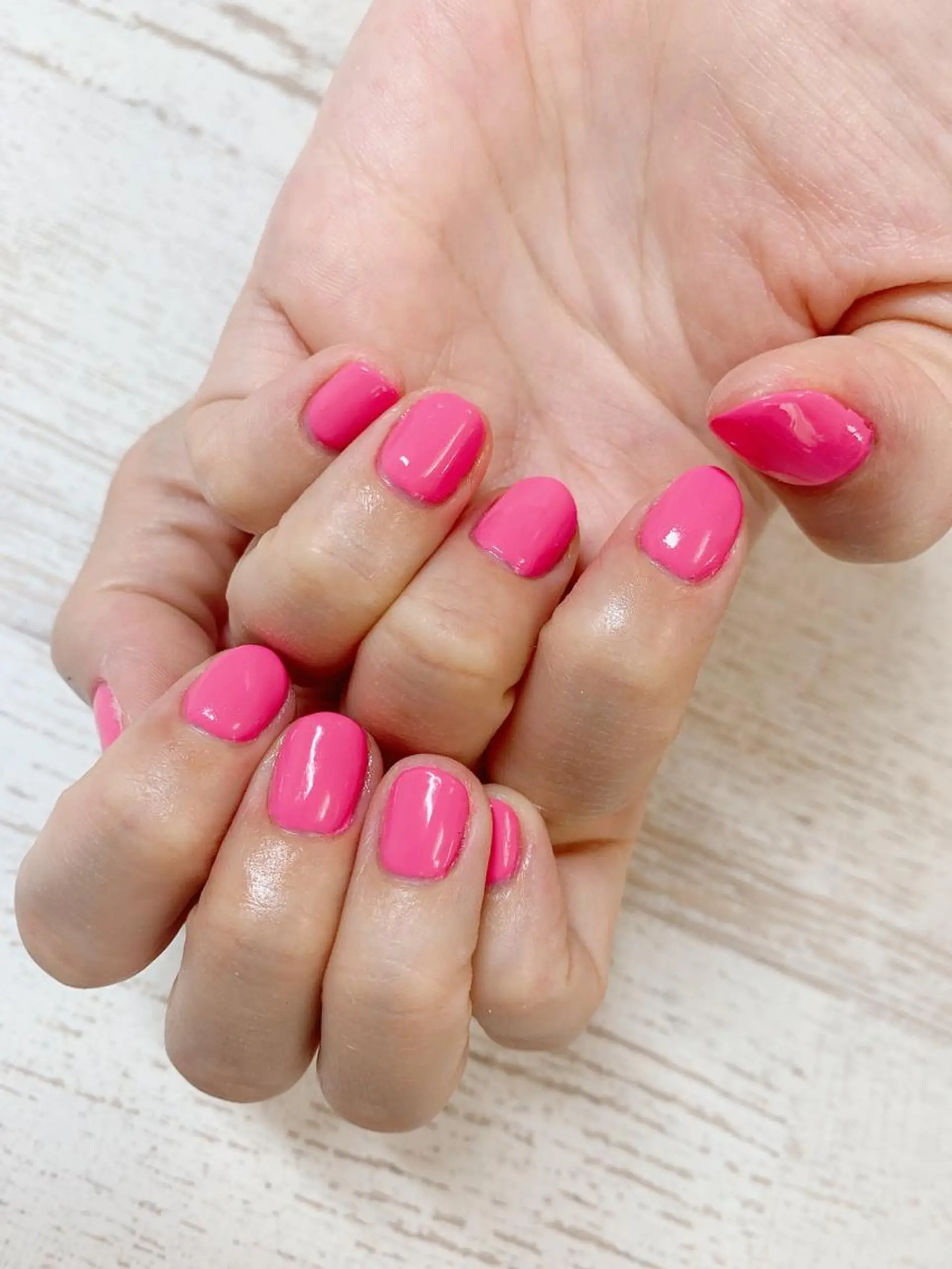 ネイル ワンカラーネイル ピンク ハンドネイル Story nail所属・Story nail Sakuraのネイルデザイン